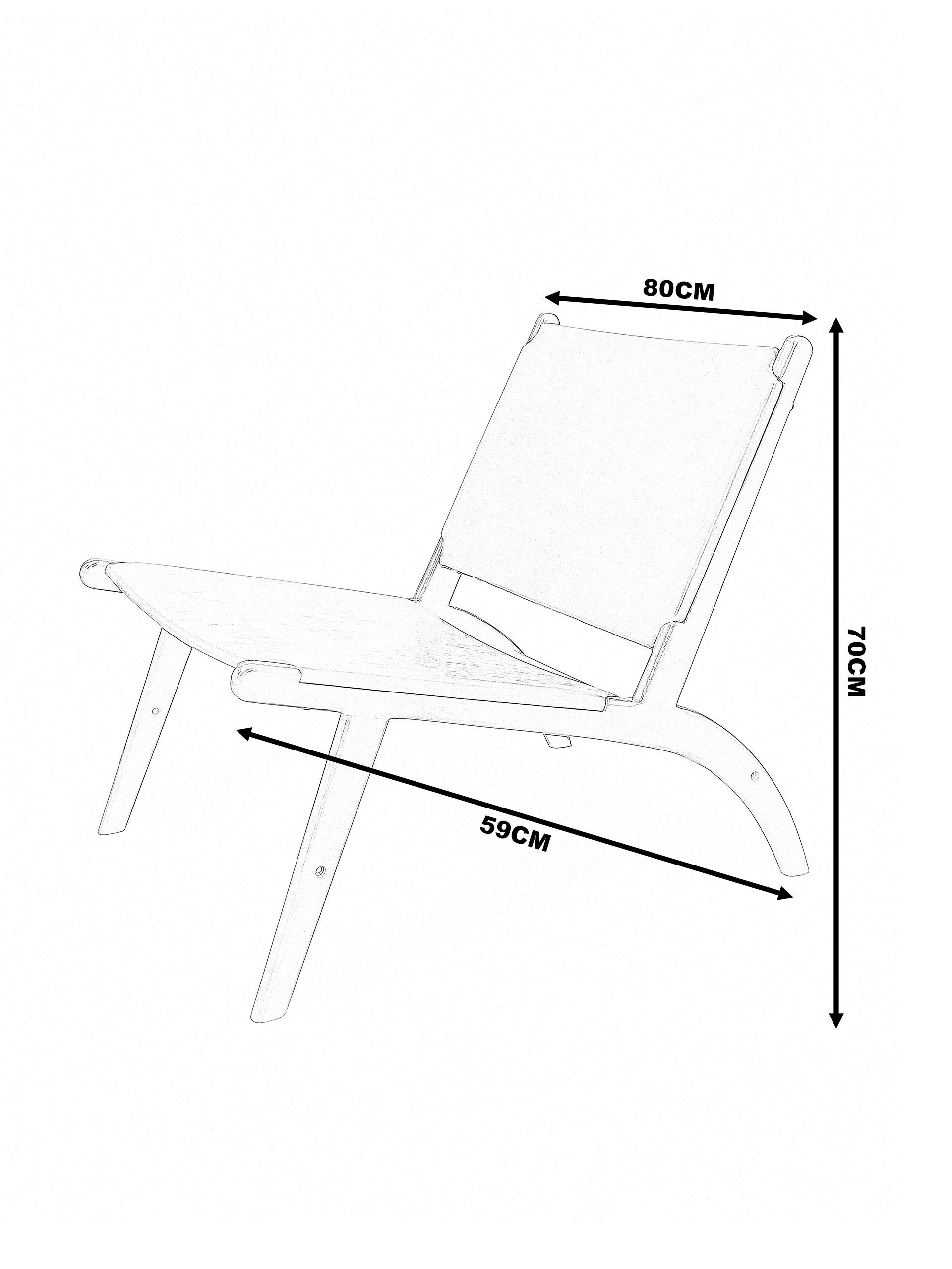 Faux Leather Lounge Chair