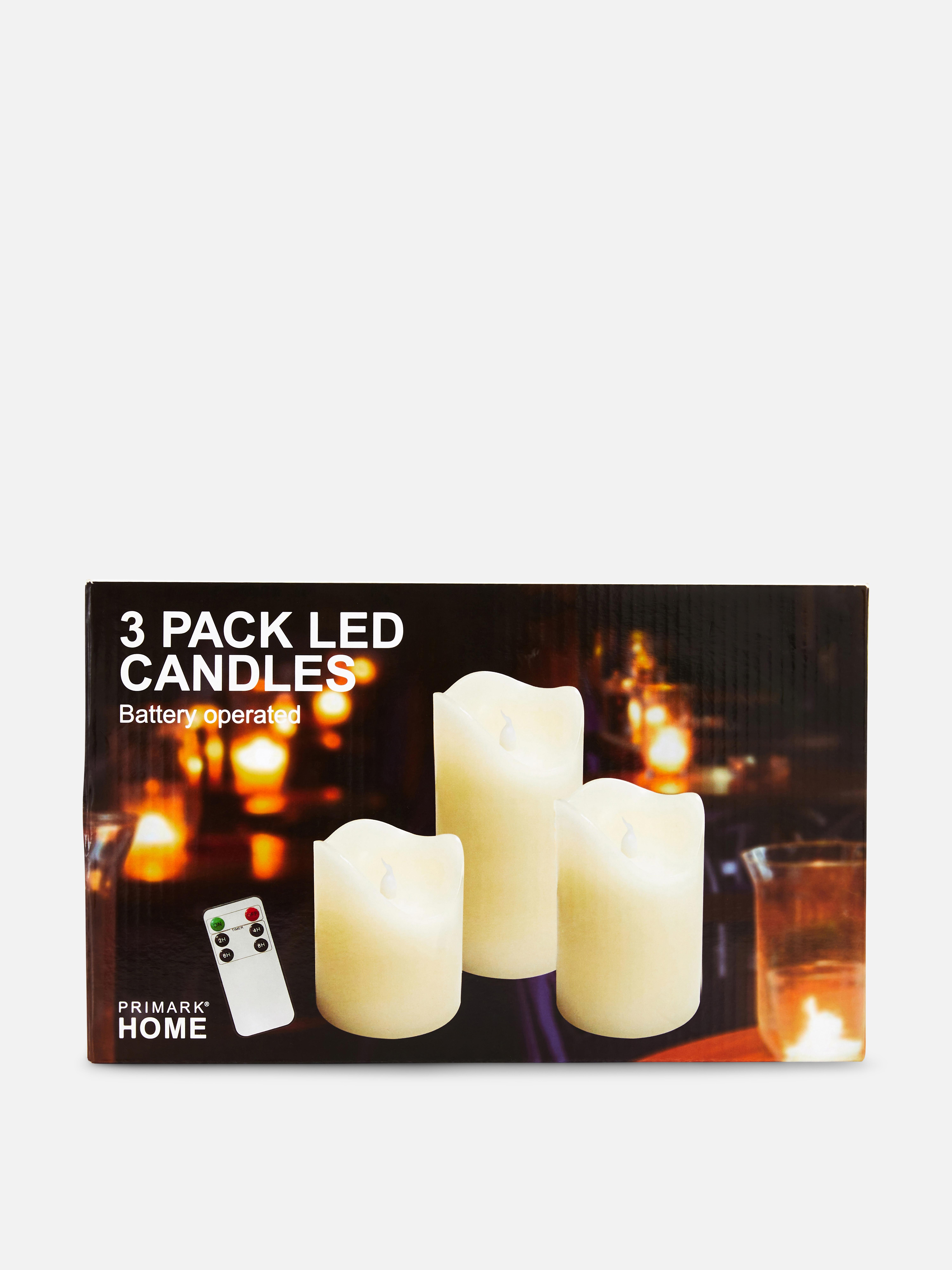 3pk LED Candles