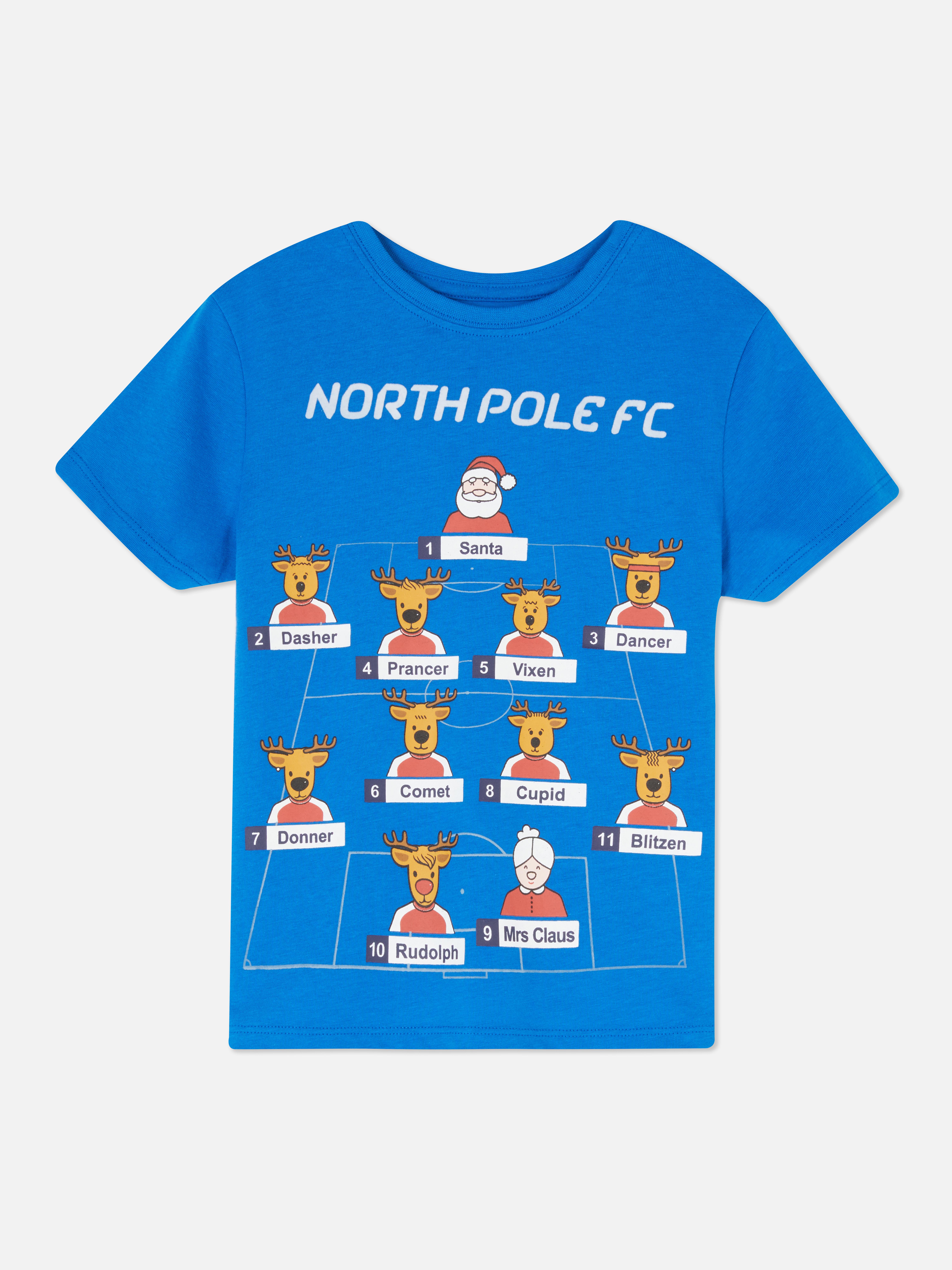 North Pole Reindeer FC Cotton T-shirt