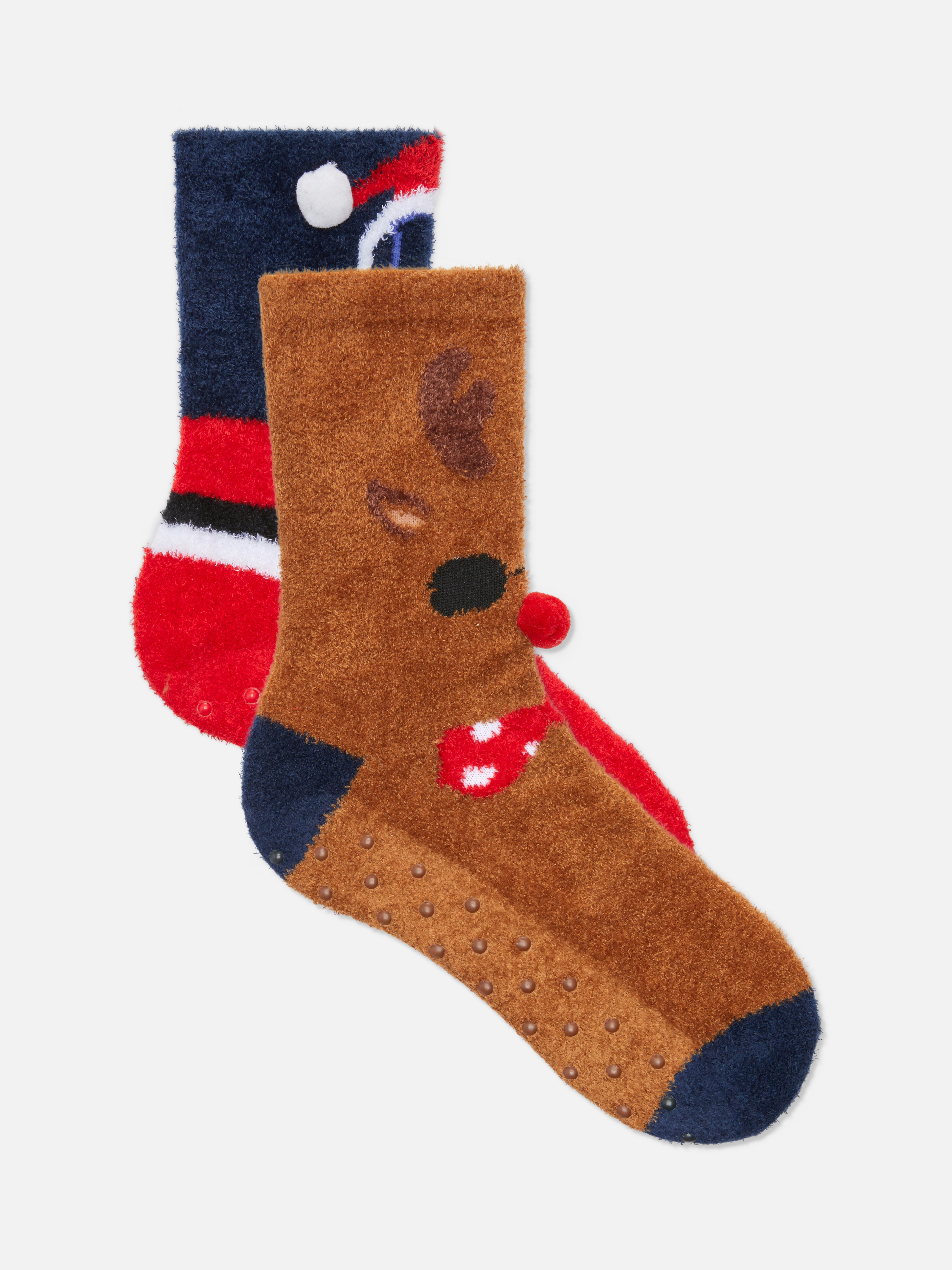 2pk Christmas Cosy Socks