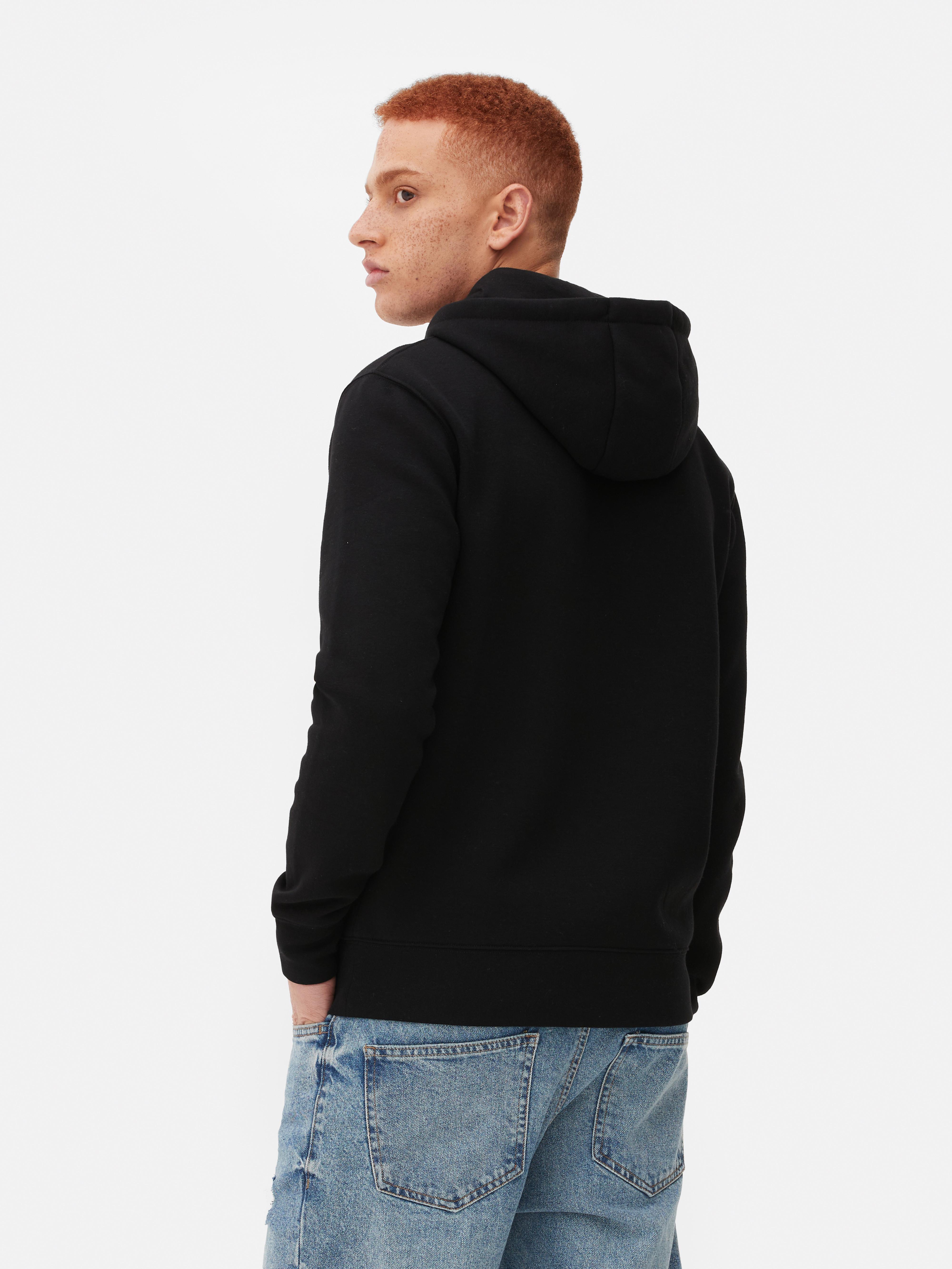 Long hot sale black hoodie