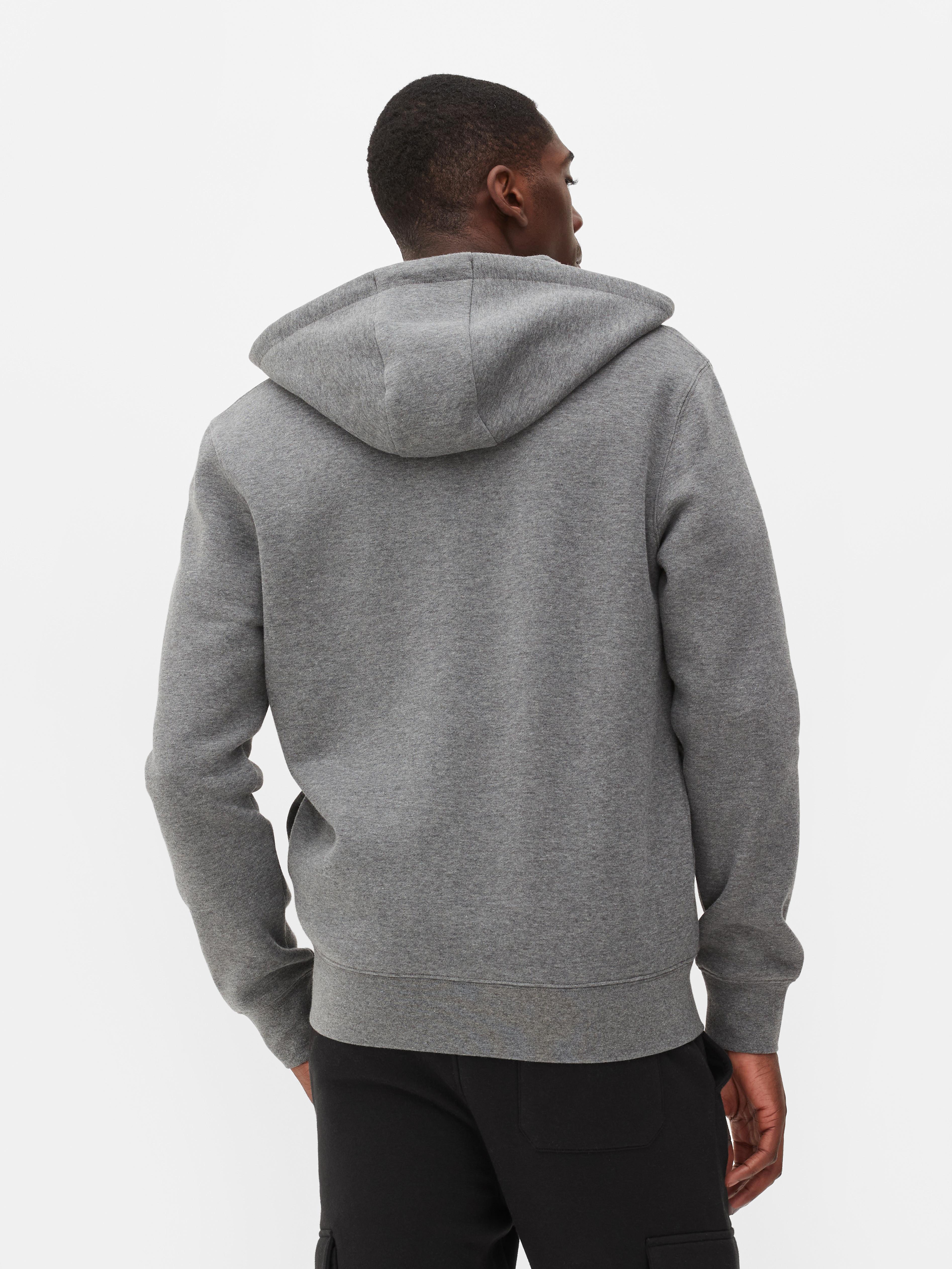 Felpa con cappuccio e zip basic