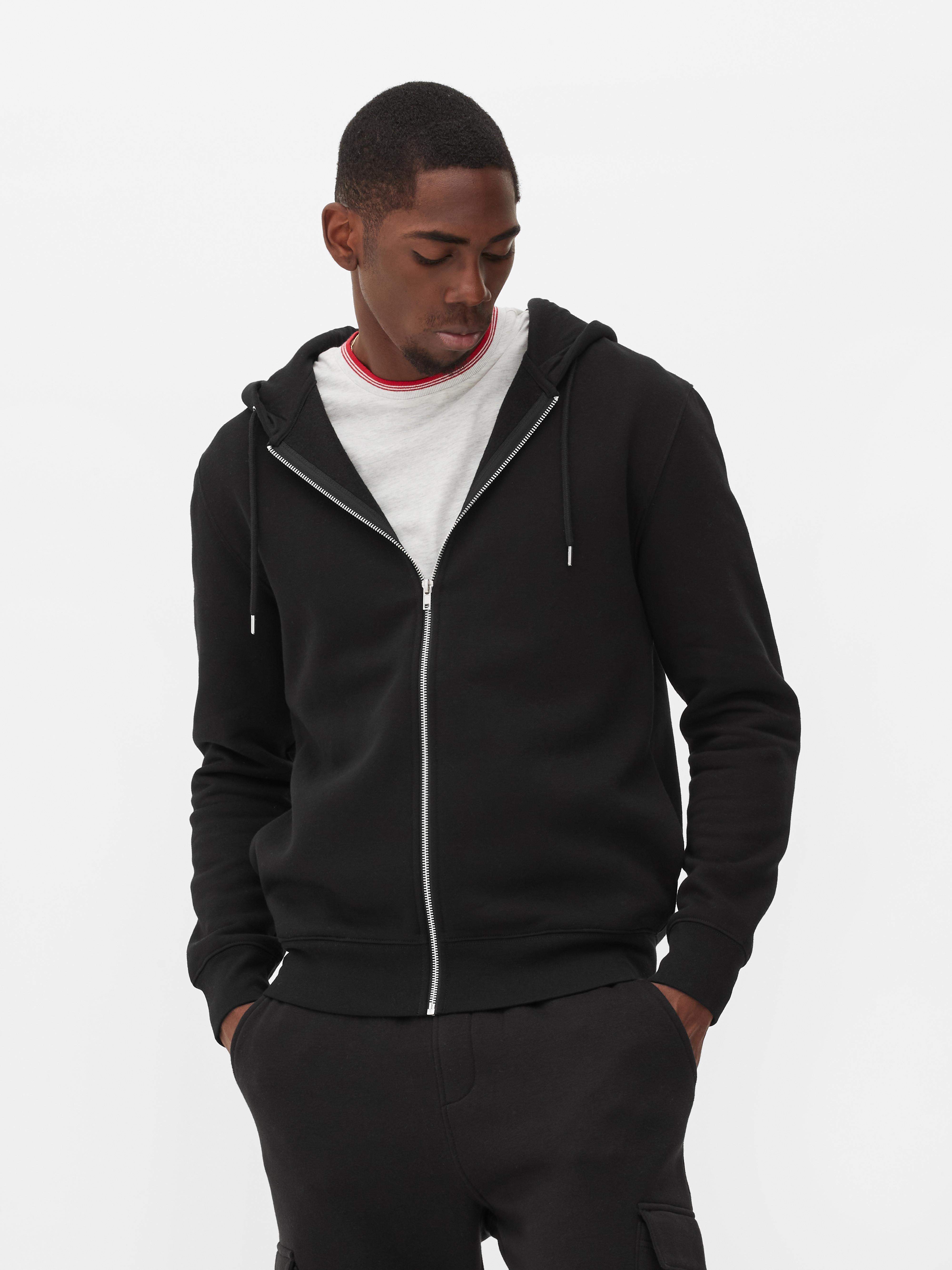 Plain black sale hoodie primark