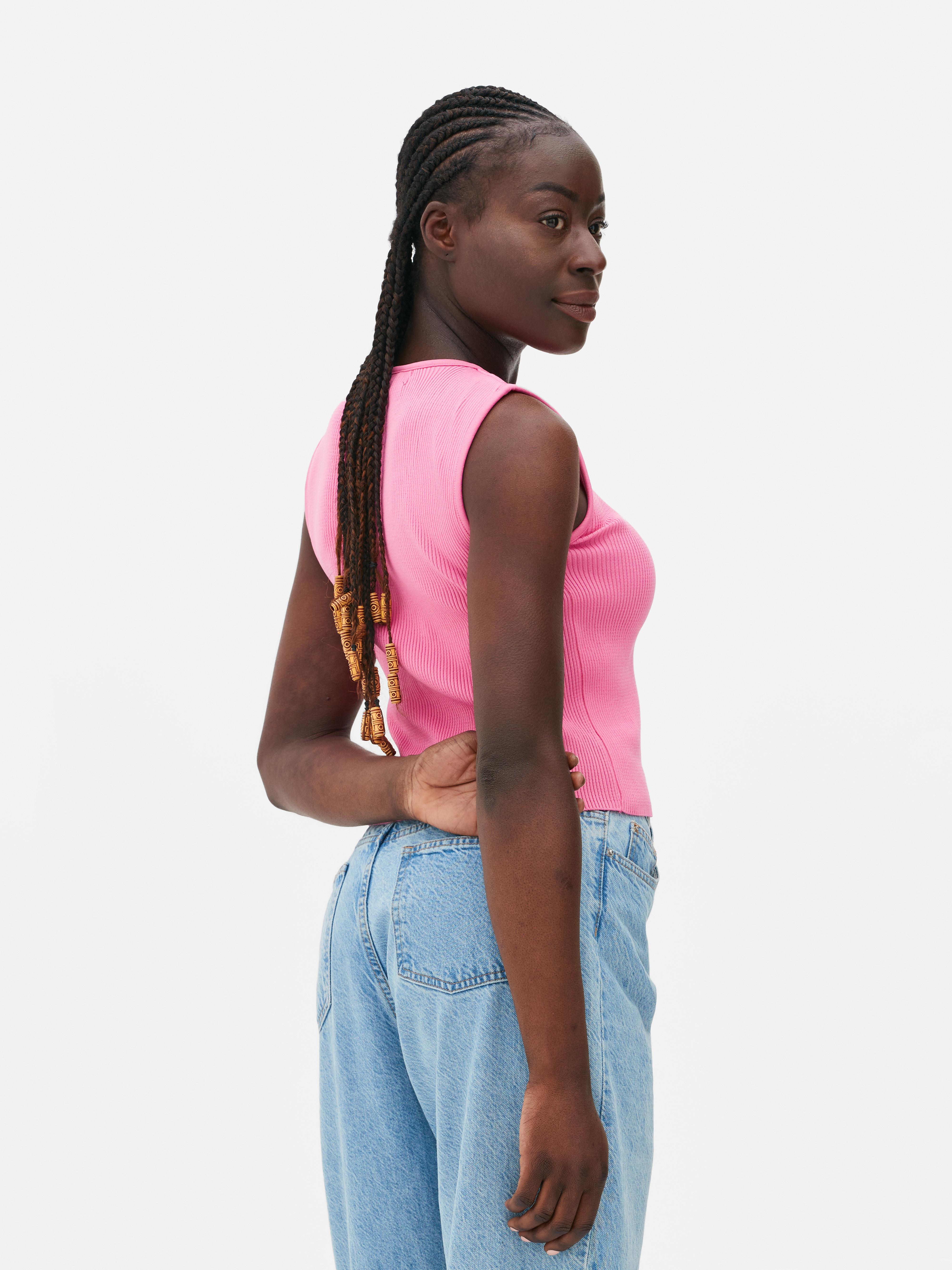 Asymmetric Cut-Out Sleeveless Top