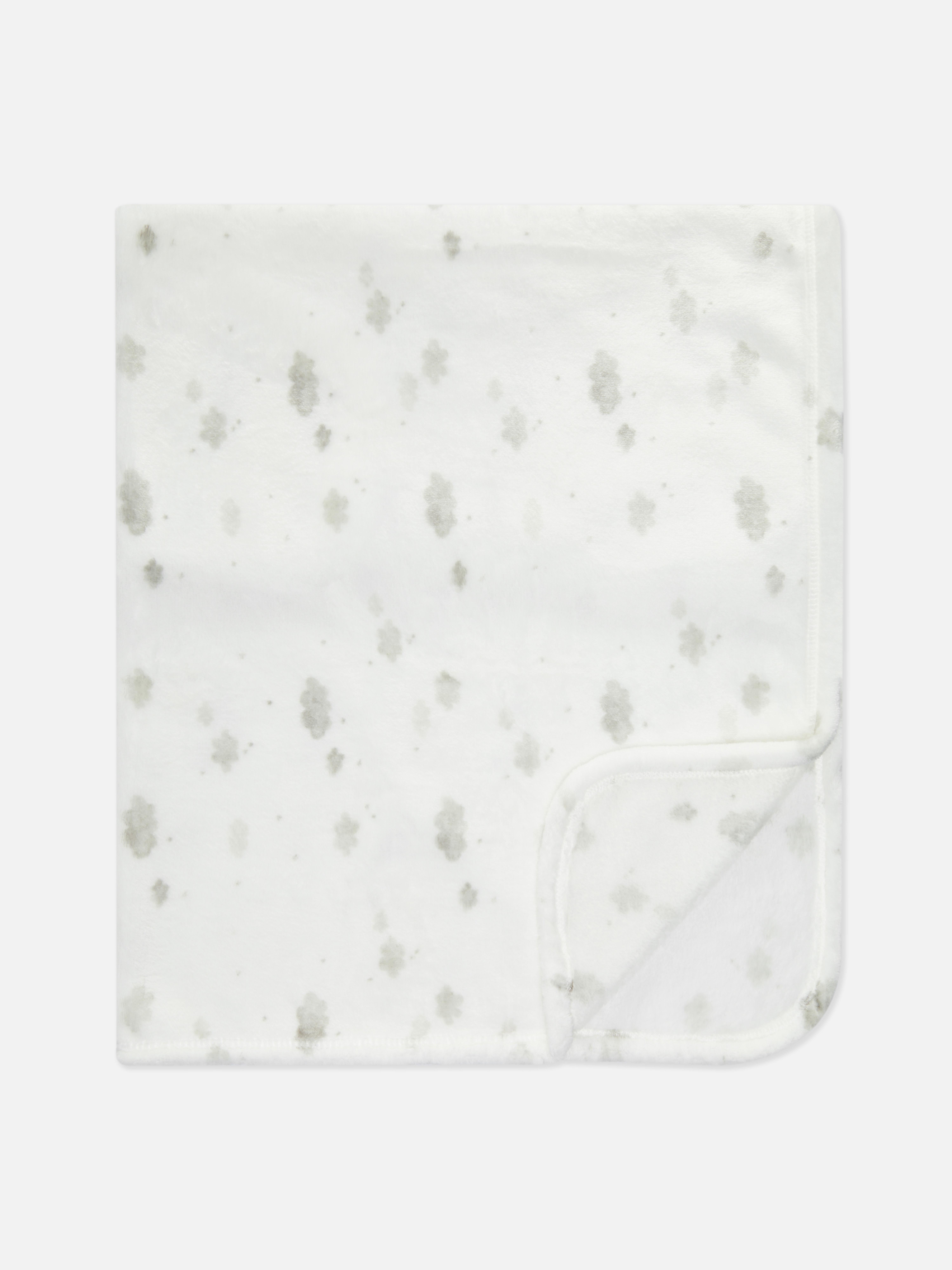 Soft-Touch Cloud Baby Blanket White