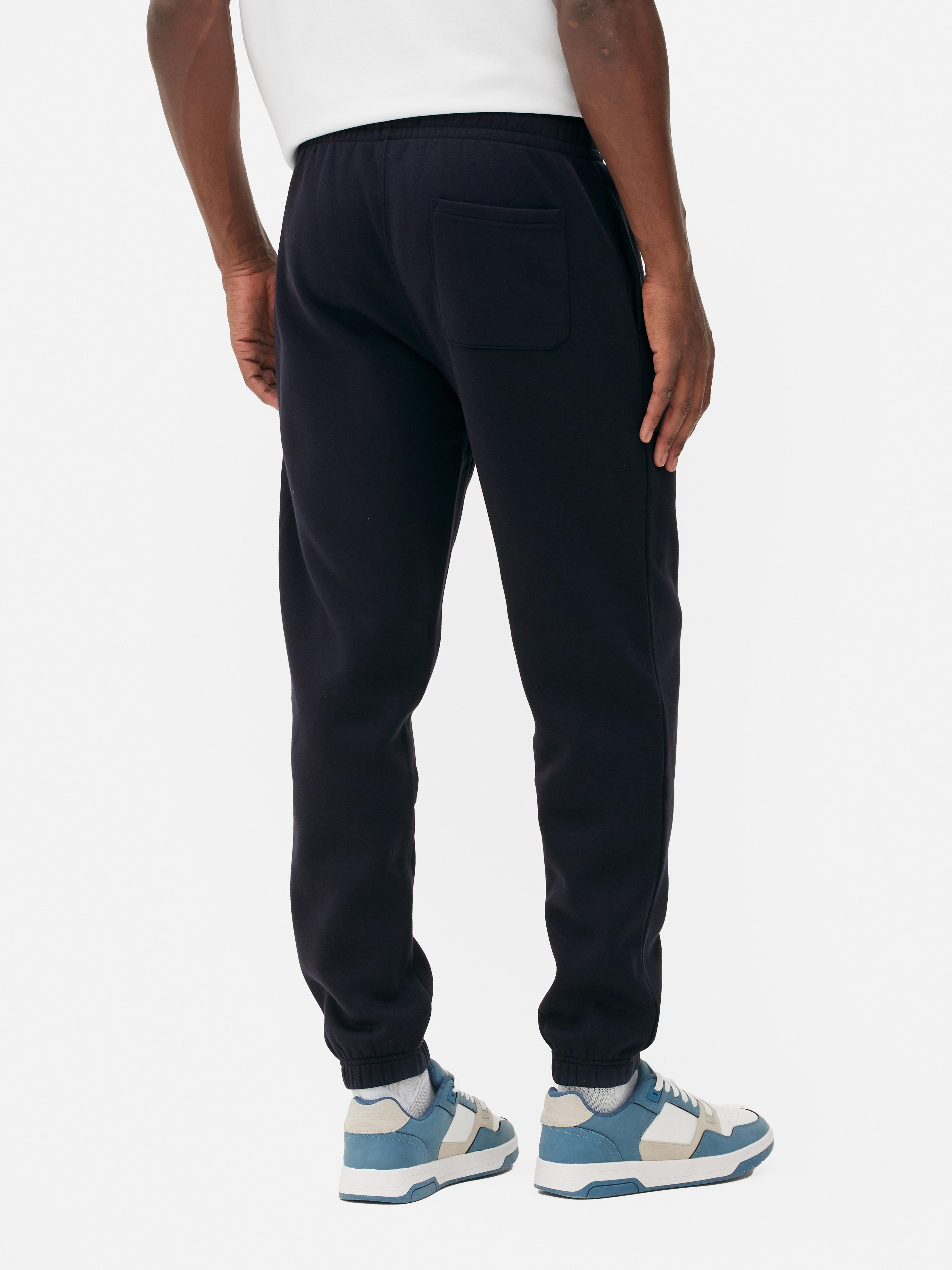 Men s Navy Cuffed Jogging Bottoms Penneys