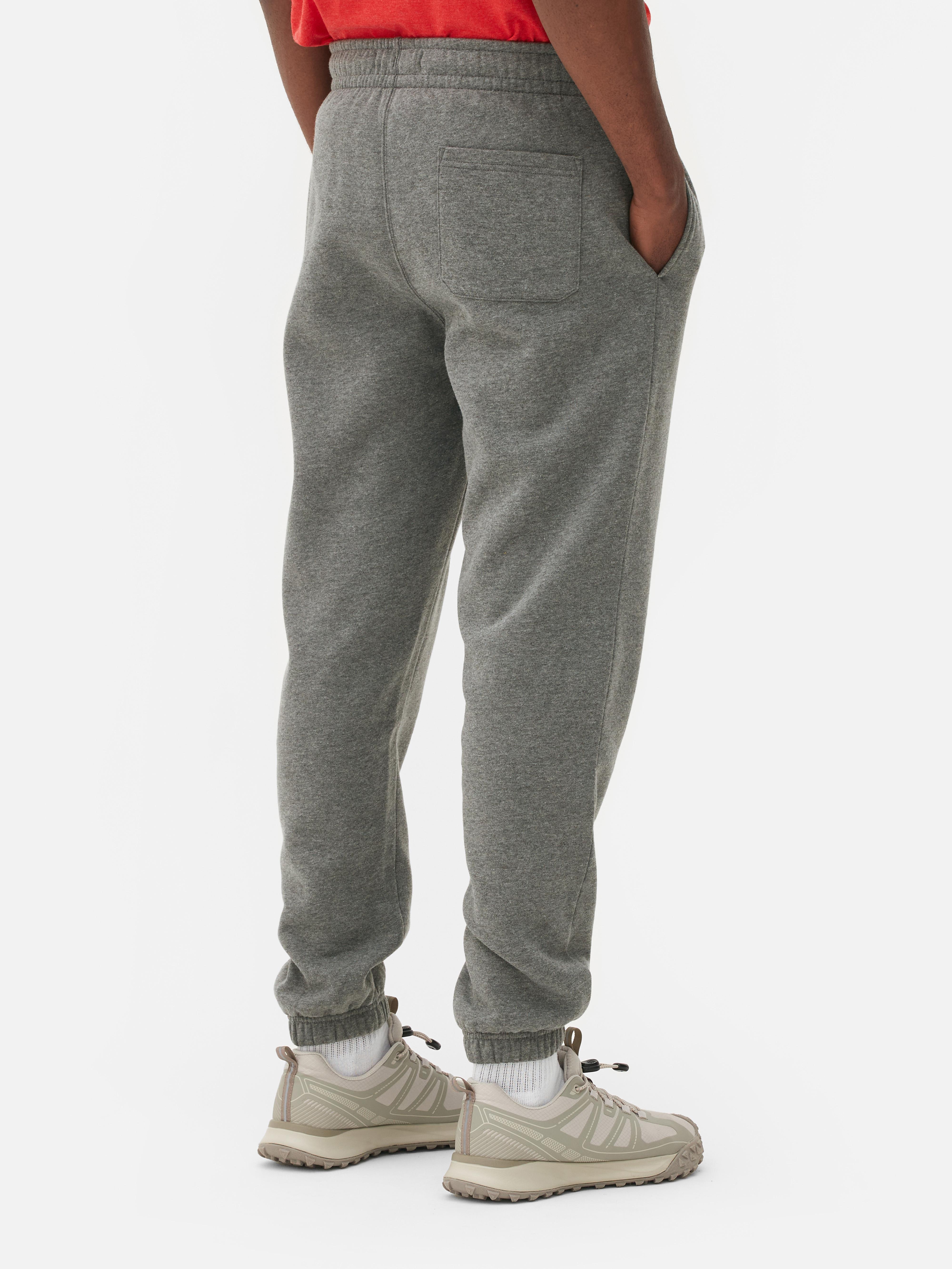 Mens Grey Cuffed Jogging Bottoms Primark