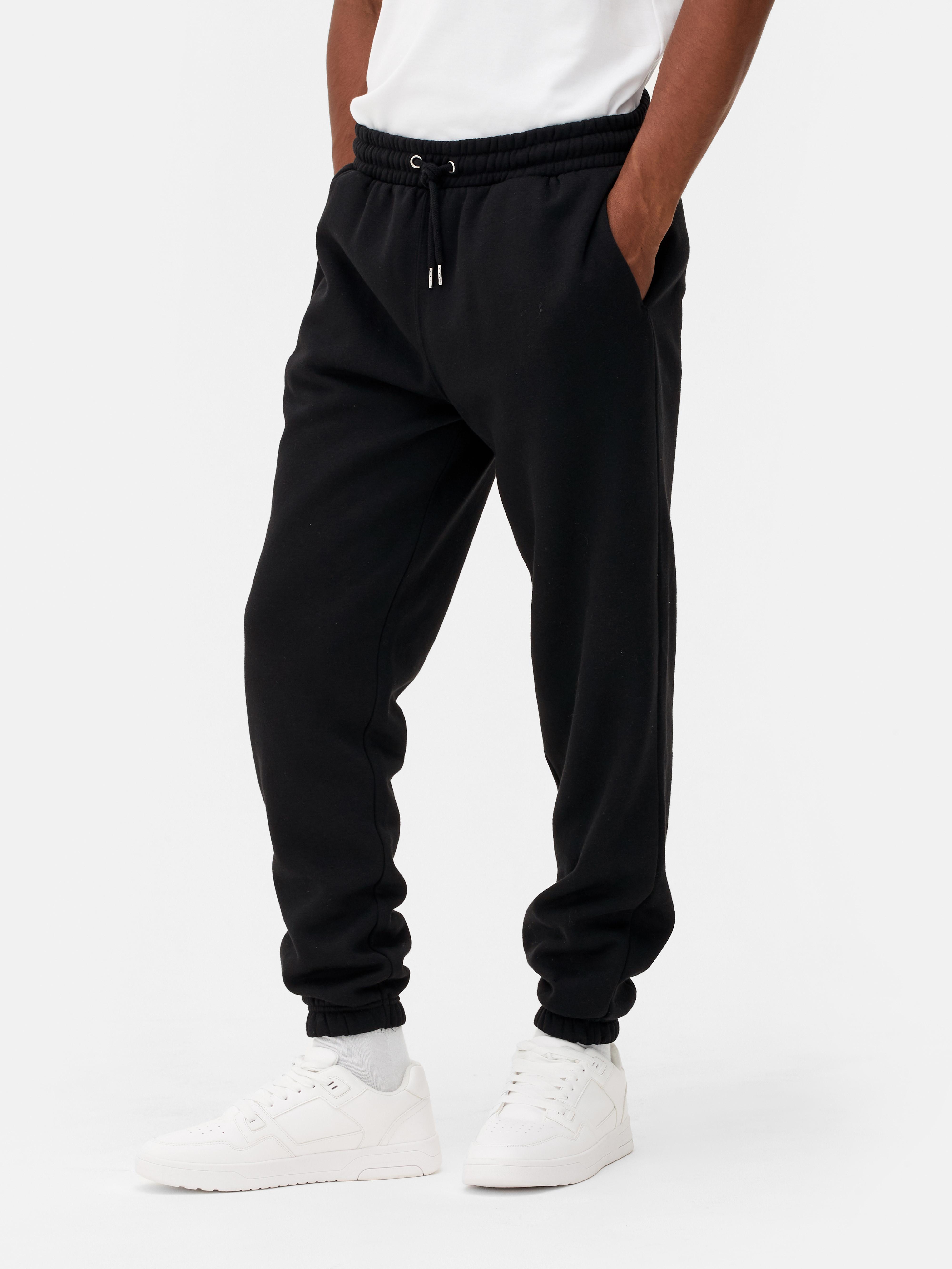 Men s Black Cuffed Joggers Primark