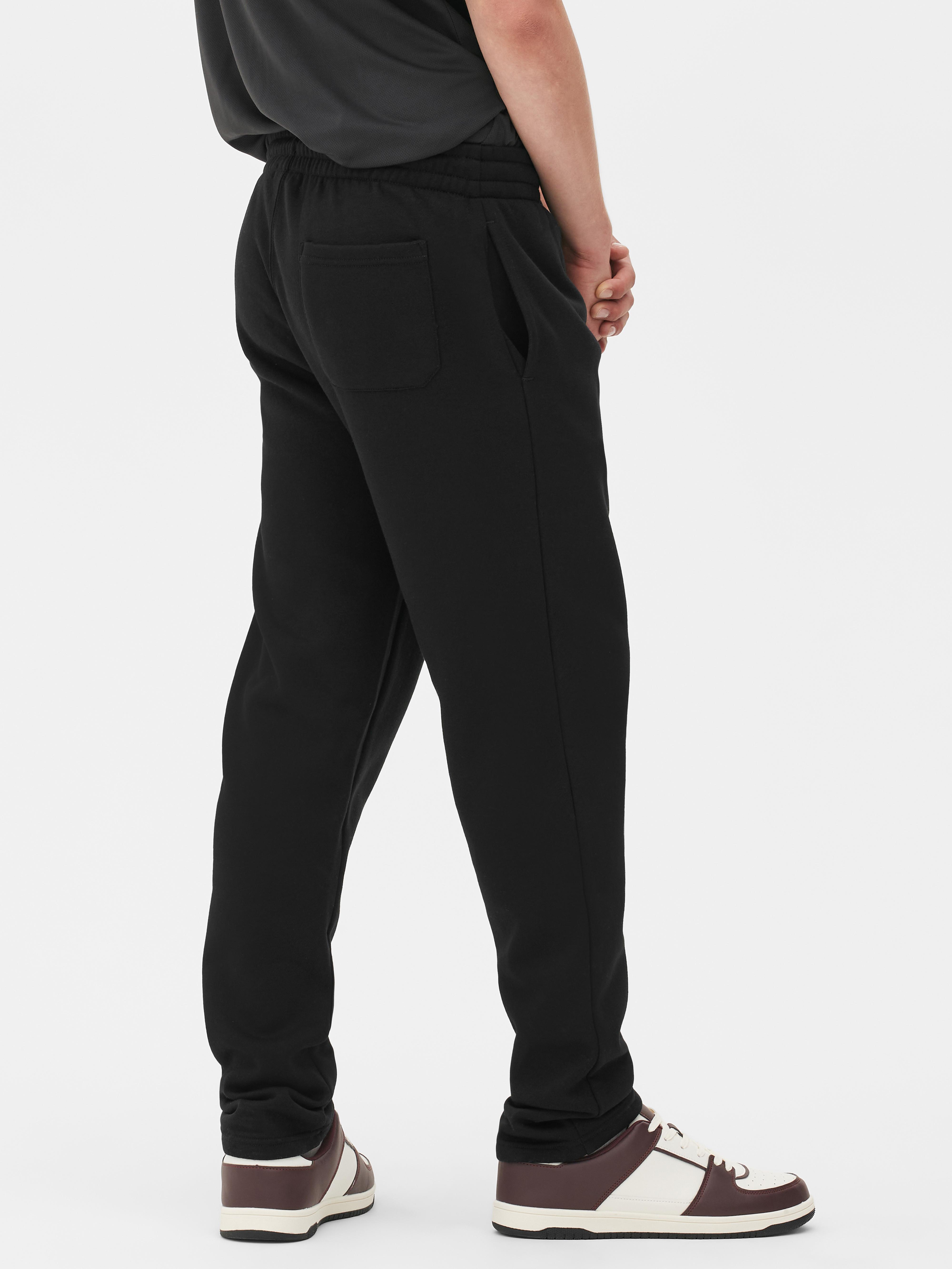 Mens straight cheap leg tracksuit bottoms