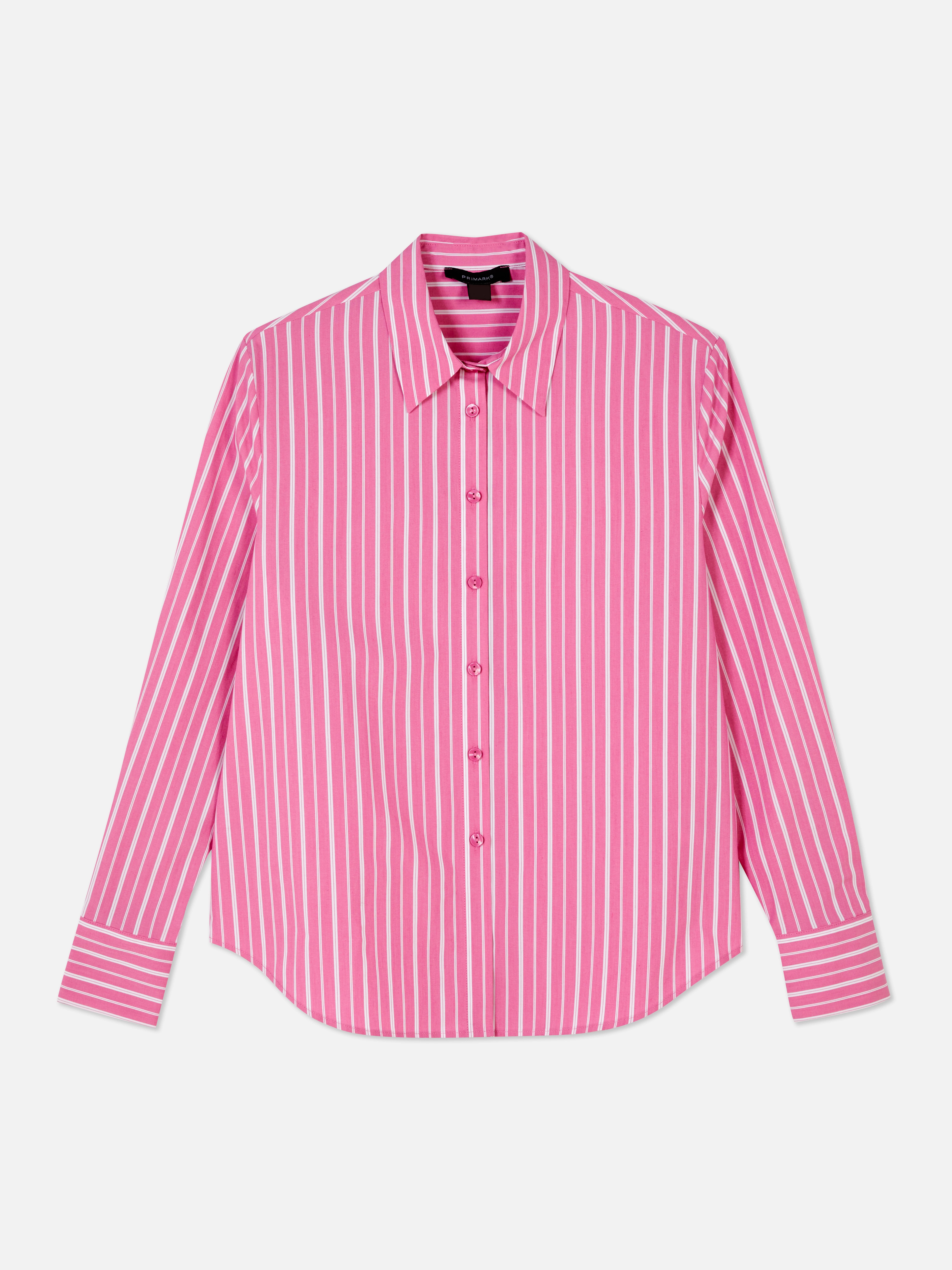 Contrast Stripe Long Sleeve Shirt