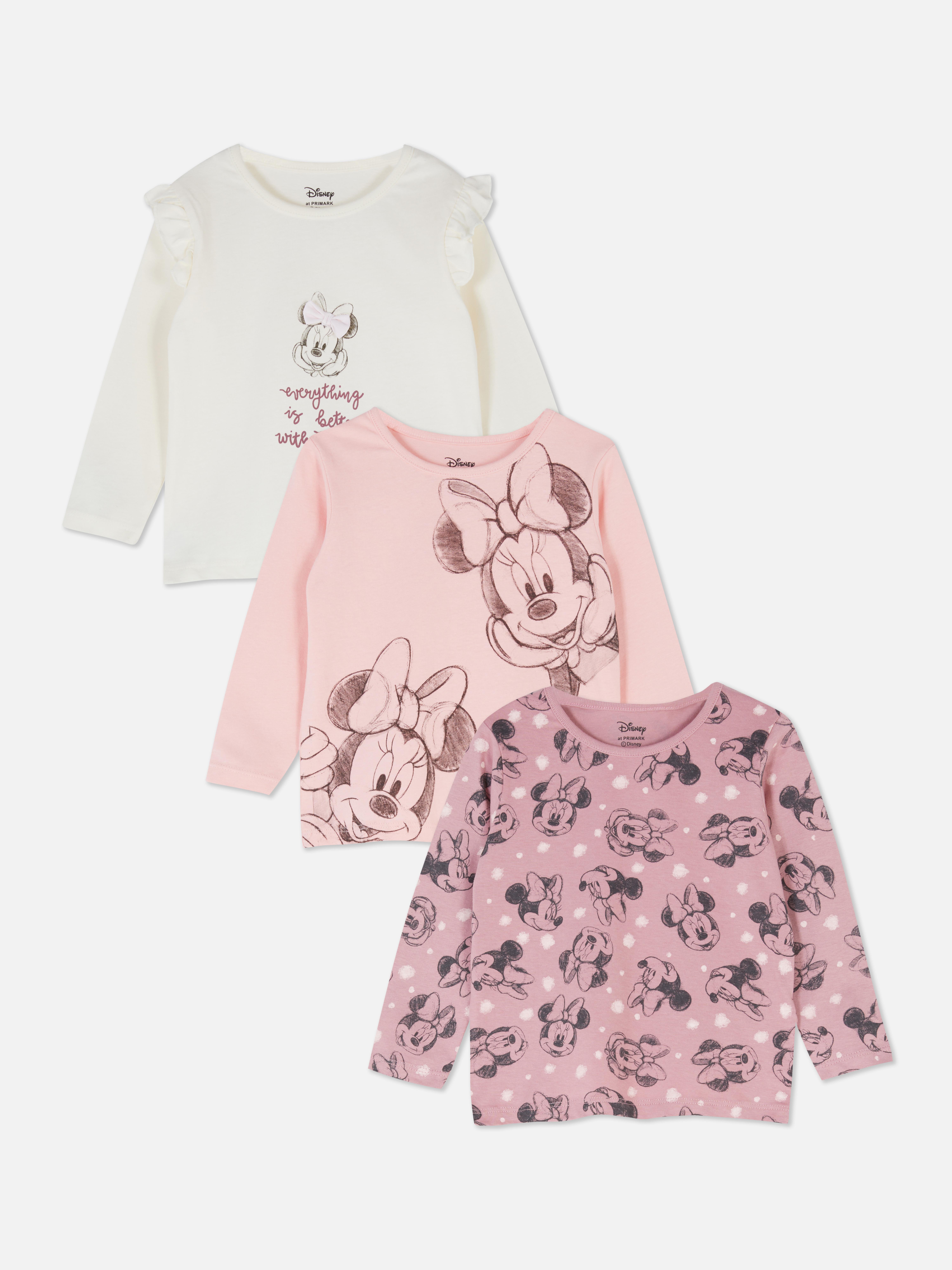 3pk Disney’s Minnie Mouse Long Sleeve T-shirts