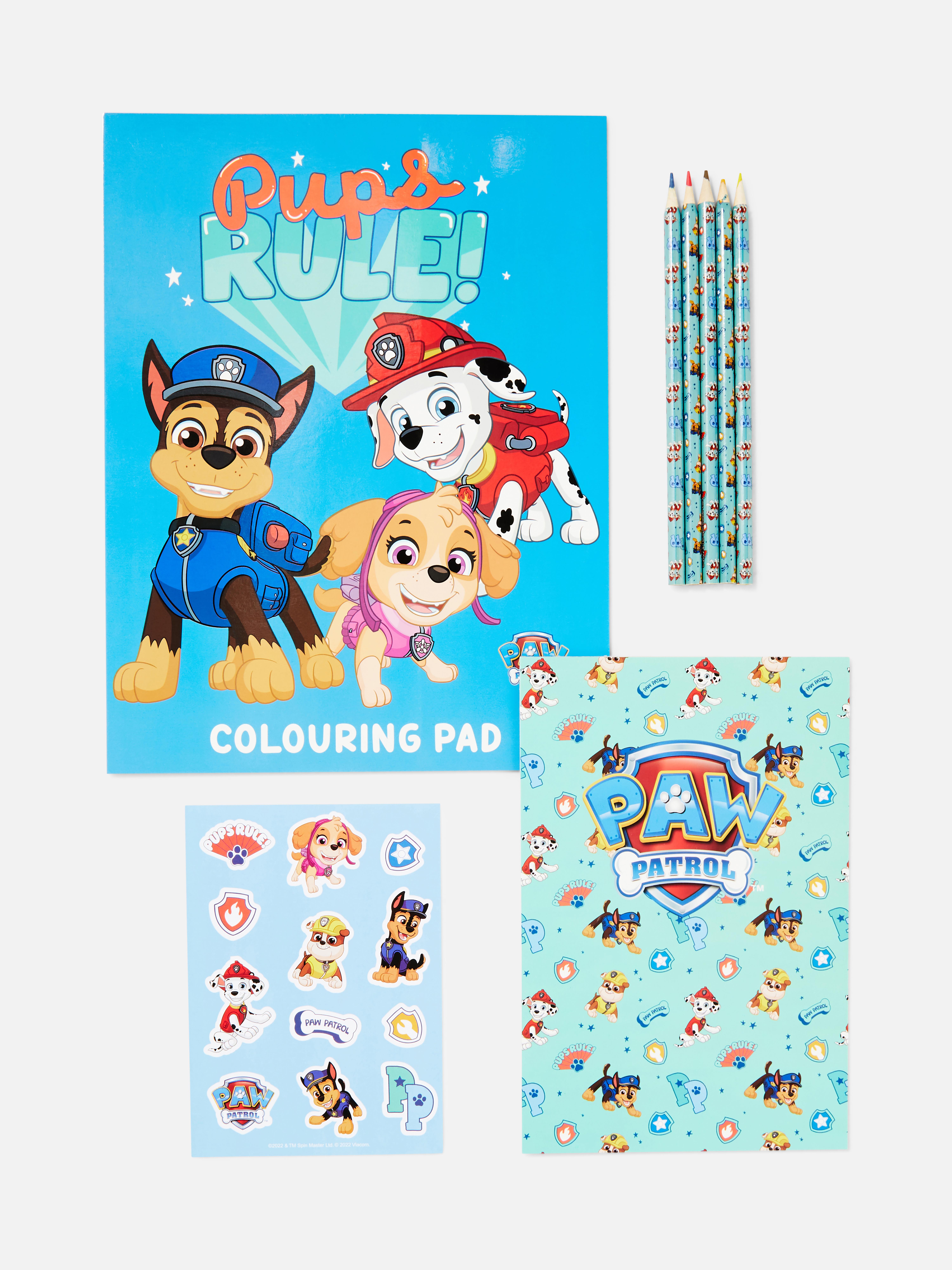 PAW Patrol Colouring Book Play Pack Set