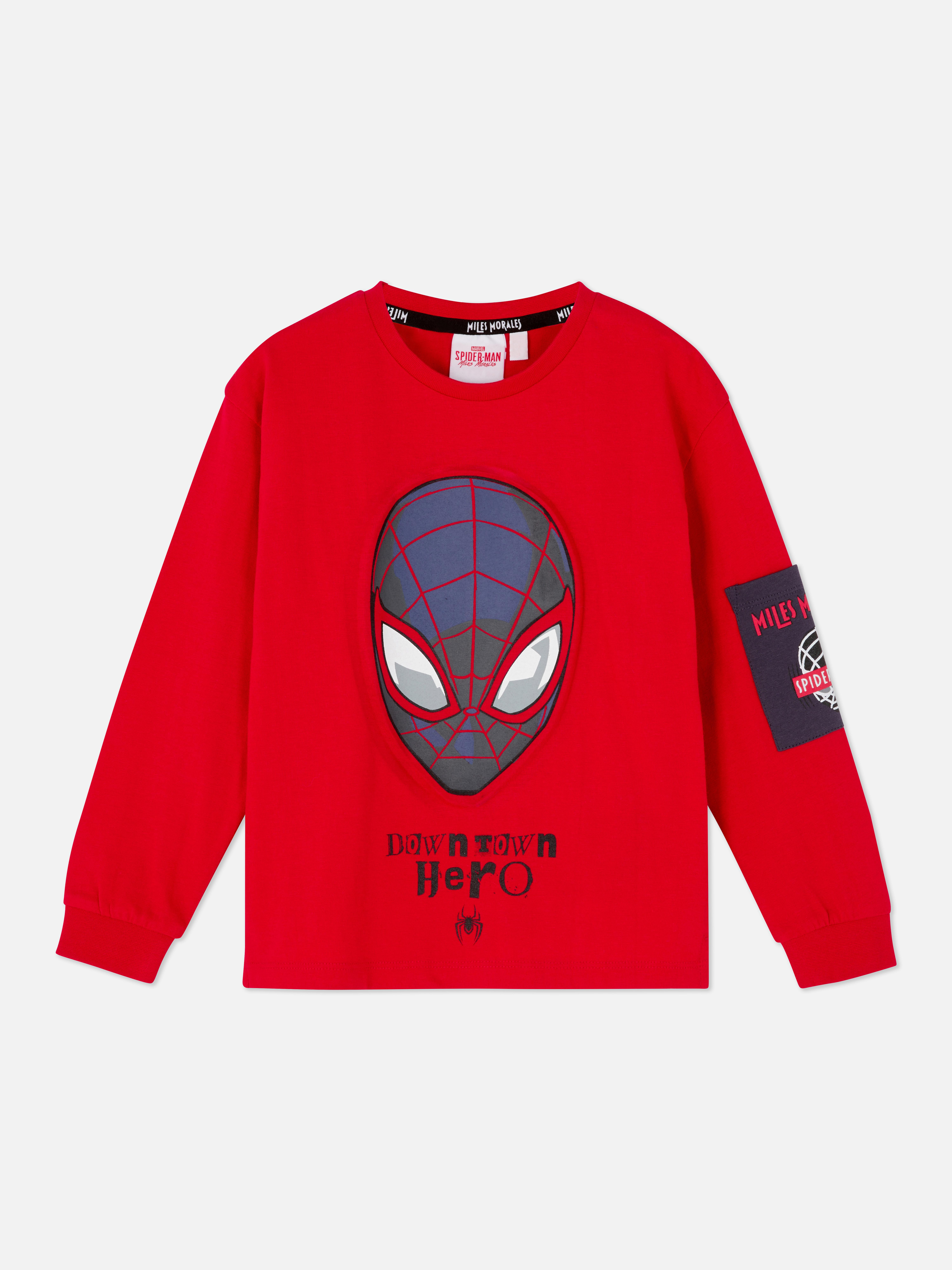 Marvel Miles Morales Spider-Man Embossed Sweatshirt