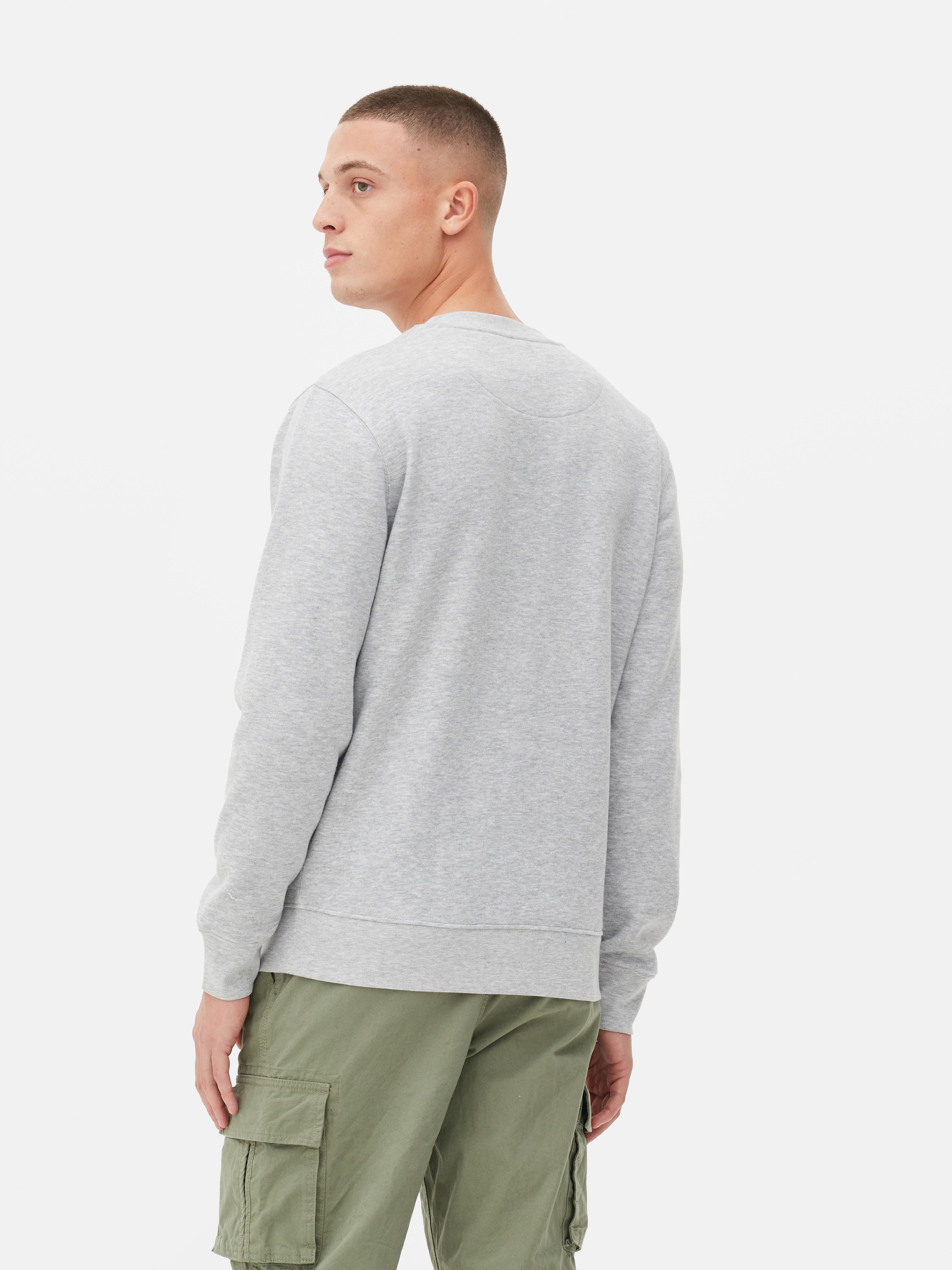 Men's Grey Crew Neck Sweatshirt | Primark