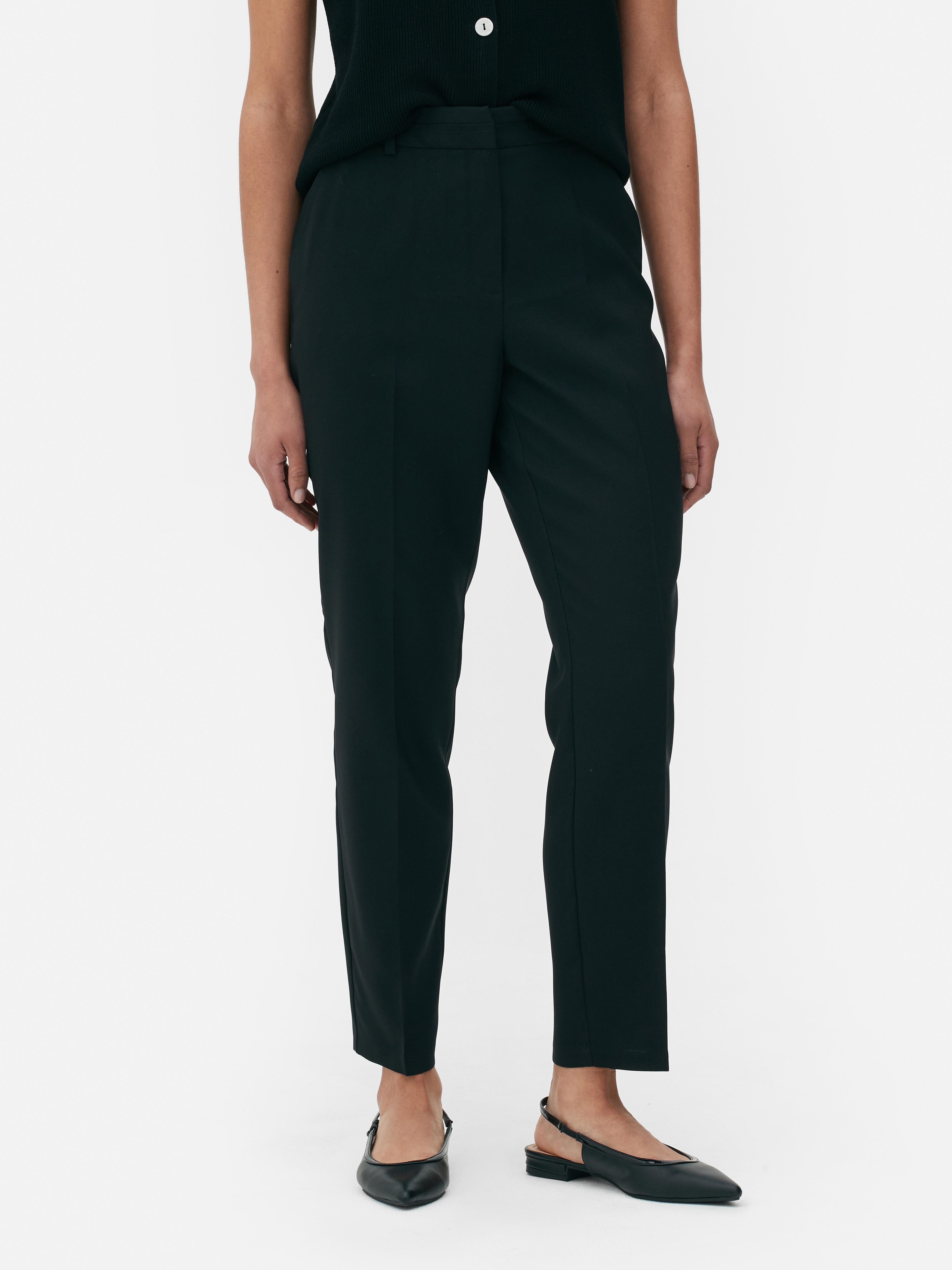 Black Tailored Slim Trousers