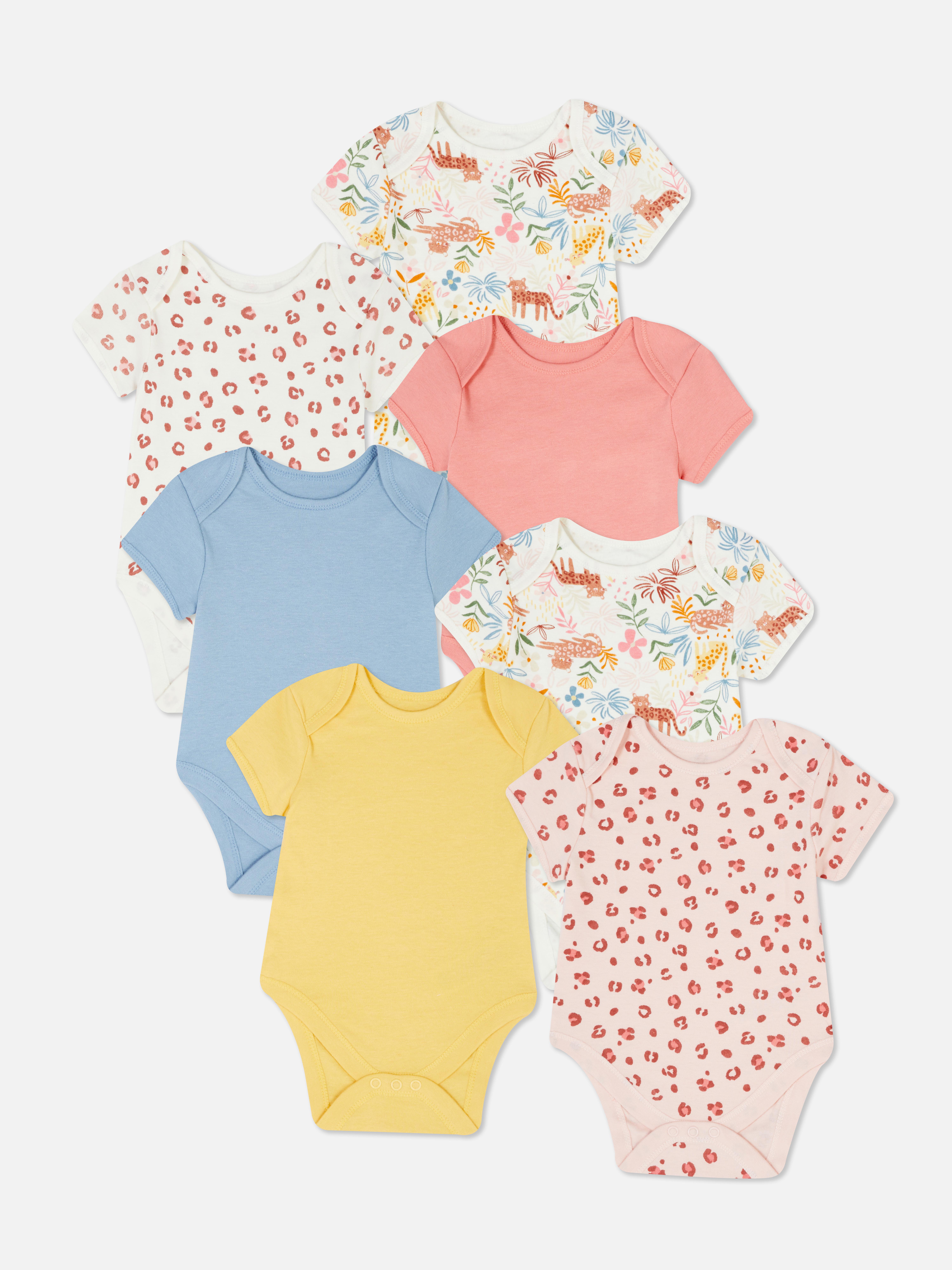 7pk Multi-Print Bodysuits