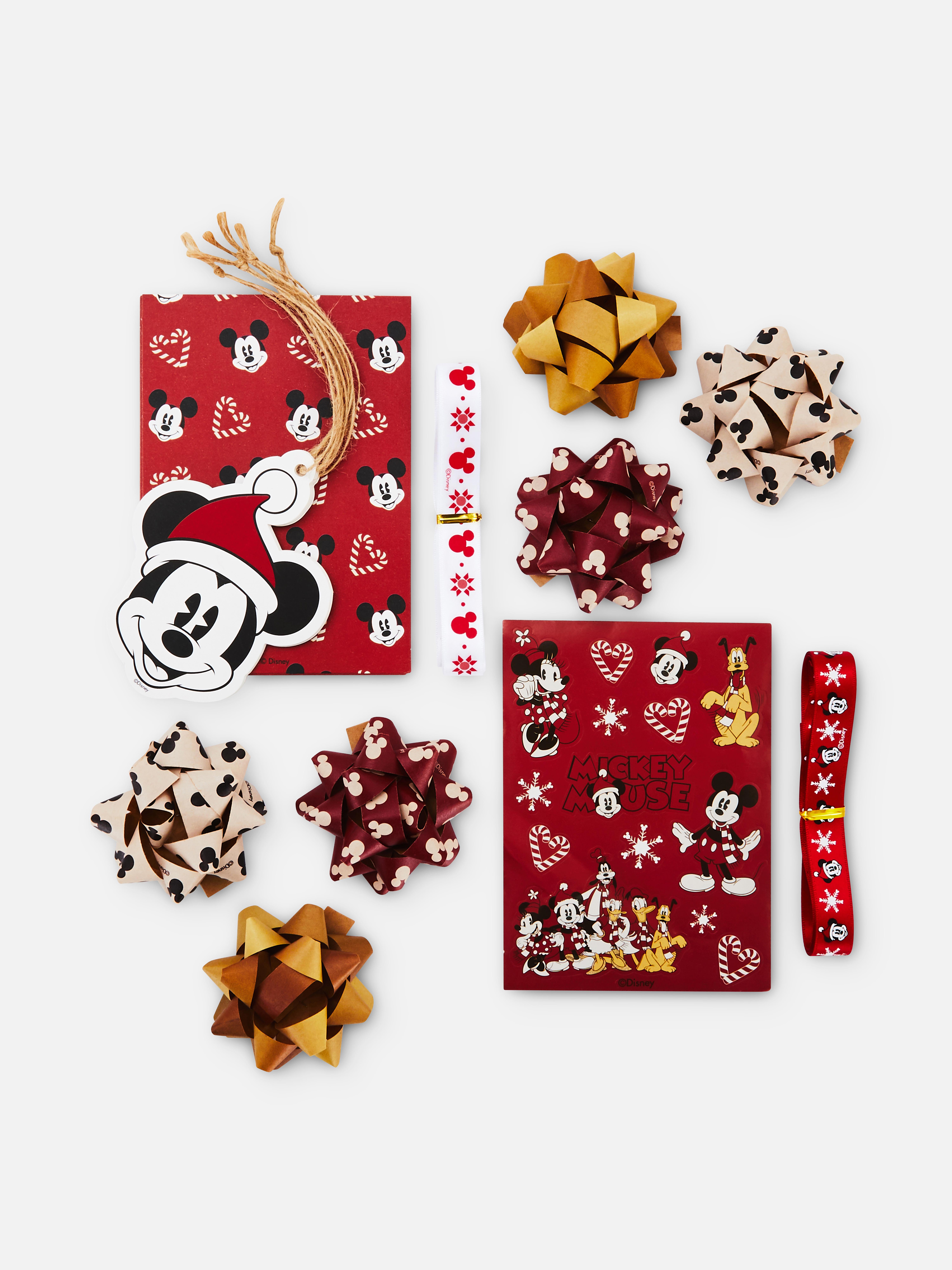 Disney's Mickey Mouse Christmas Wrapping Paper Accessory Set