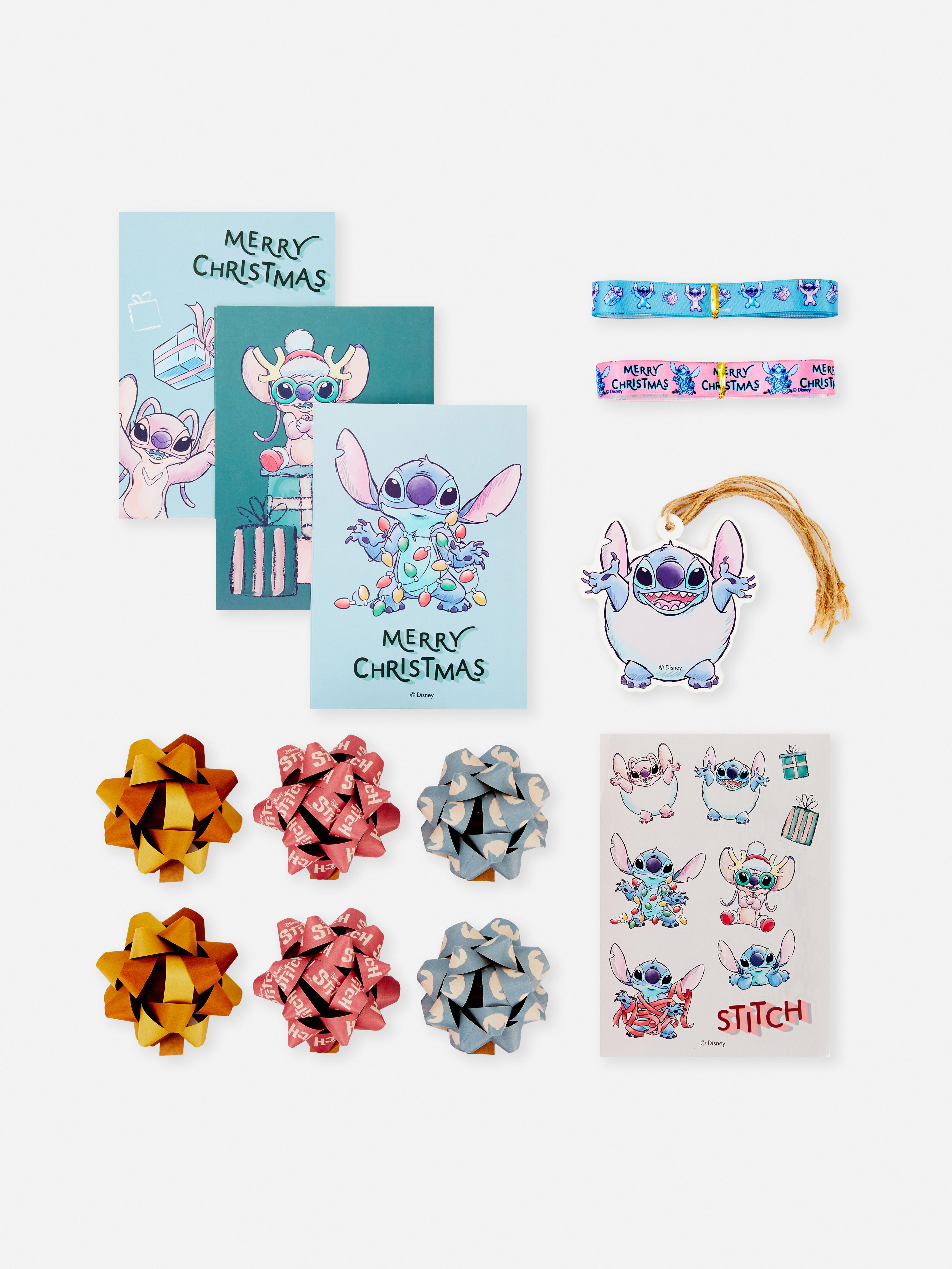Disney's Lilo & Stitch Christmas Wrapping Paper Accessory Set