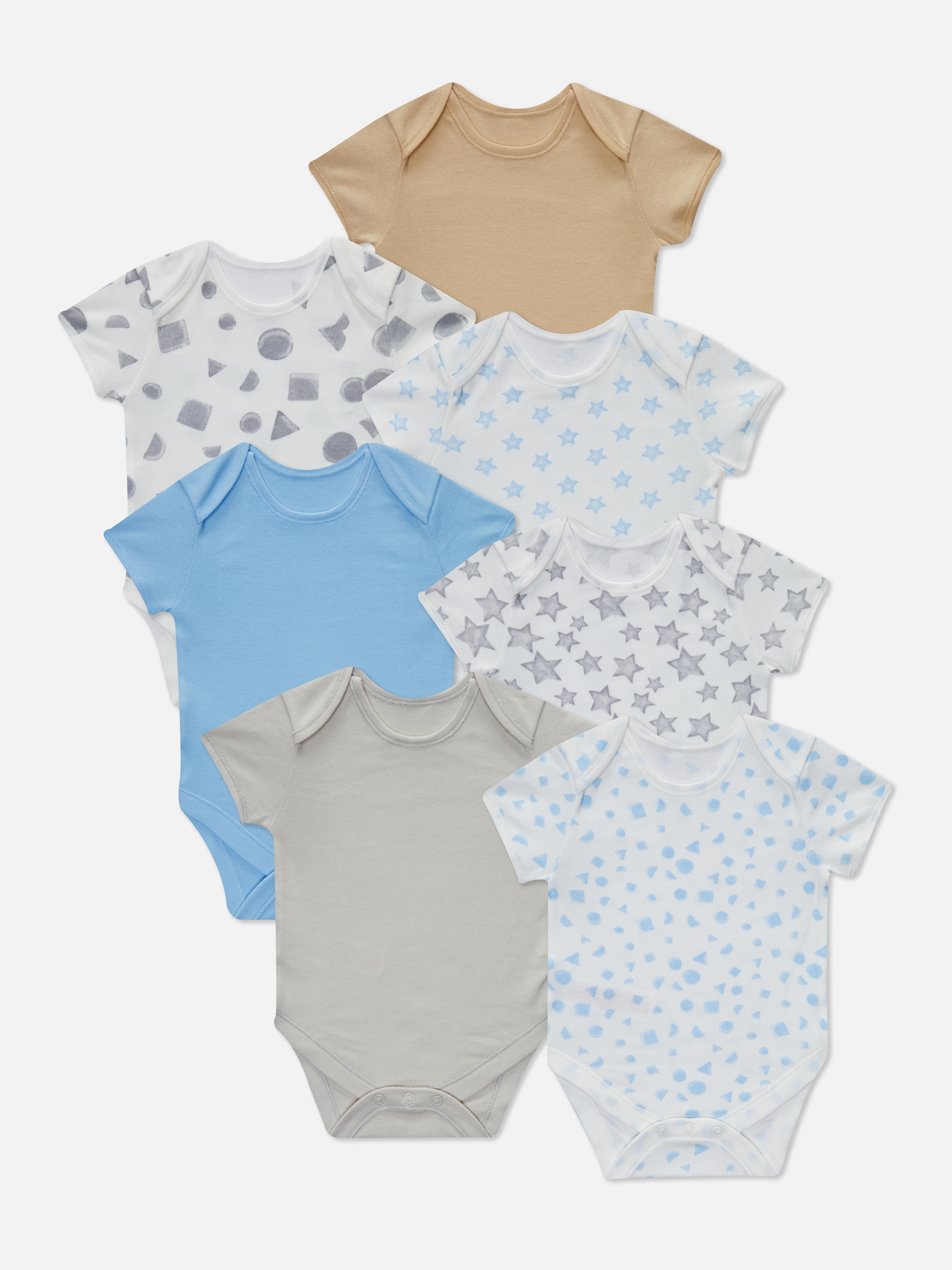 7pk Short Sleeve Bodysuits