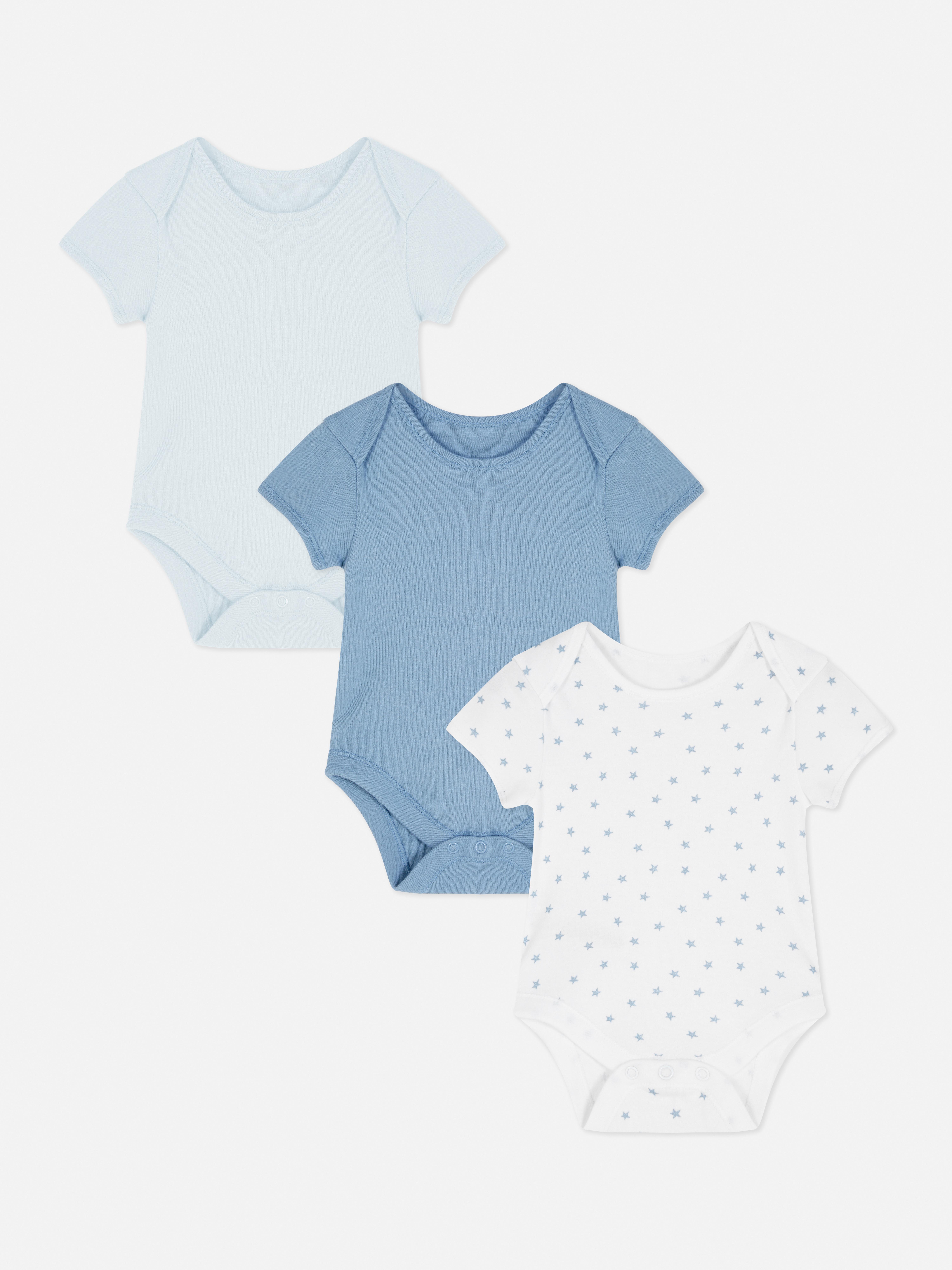 3pk Short Sleeve Bodysuits
