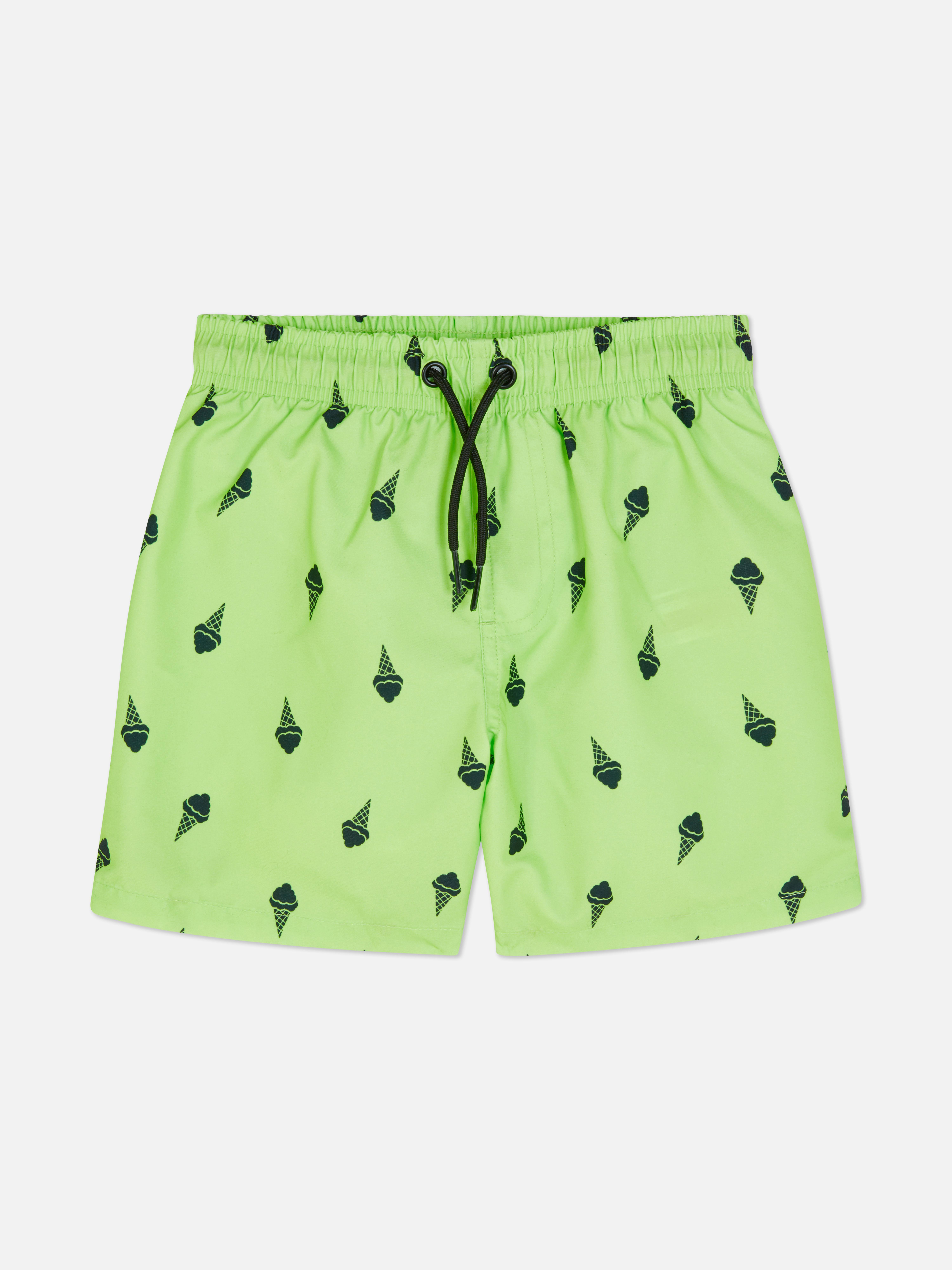 Drawstring Swim Shorts Green
