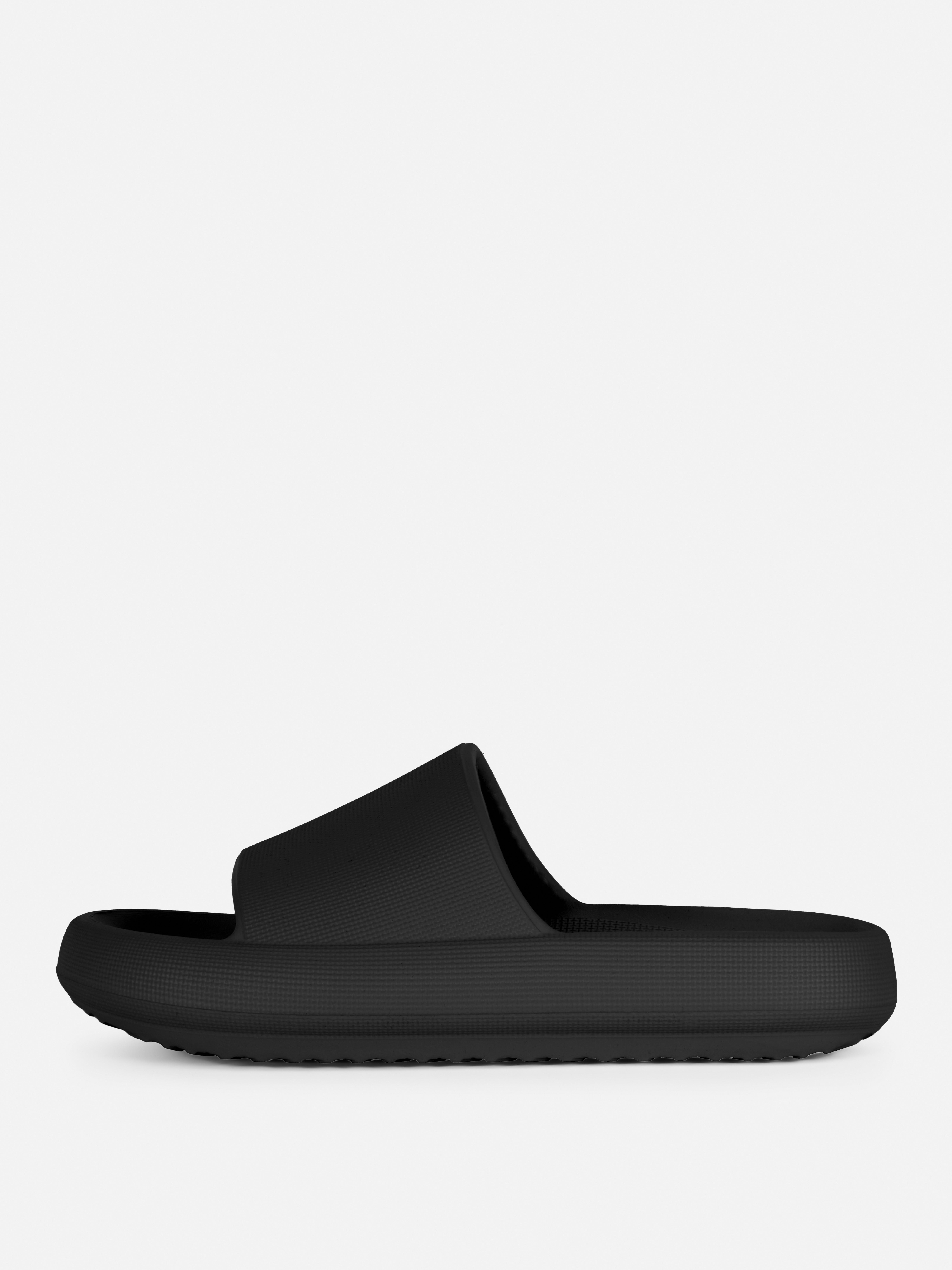 GREGGS X PRIMARK Black Sliders Size UK 9/10 L Brand New With Tags