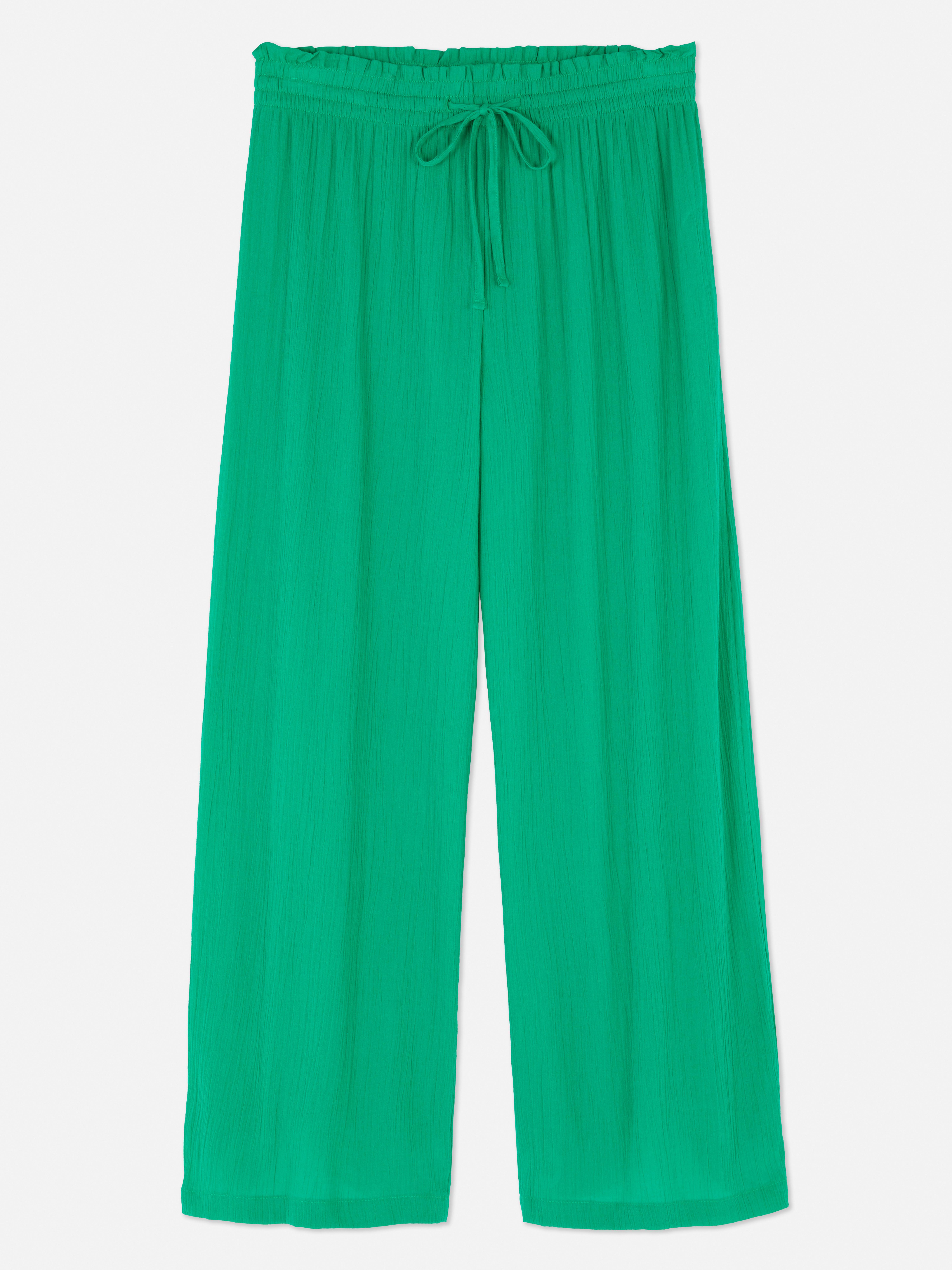 Drawstring Waist Beach Trousers