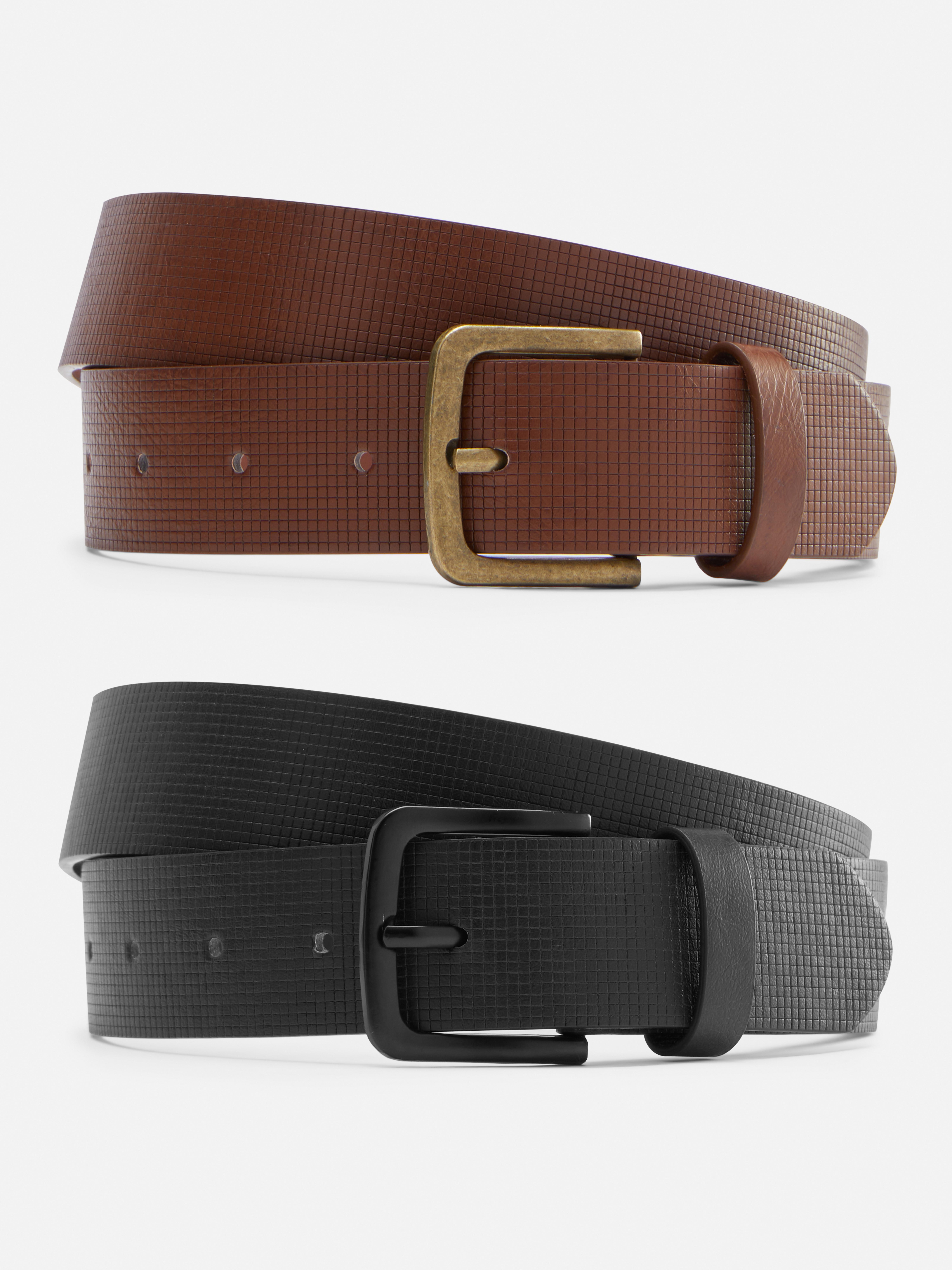 2-Pack Embossed Belts