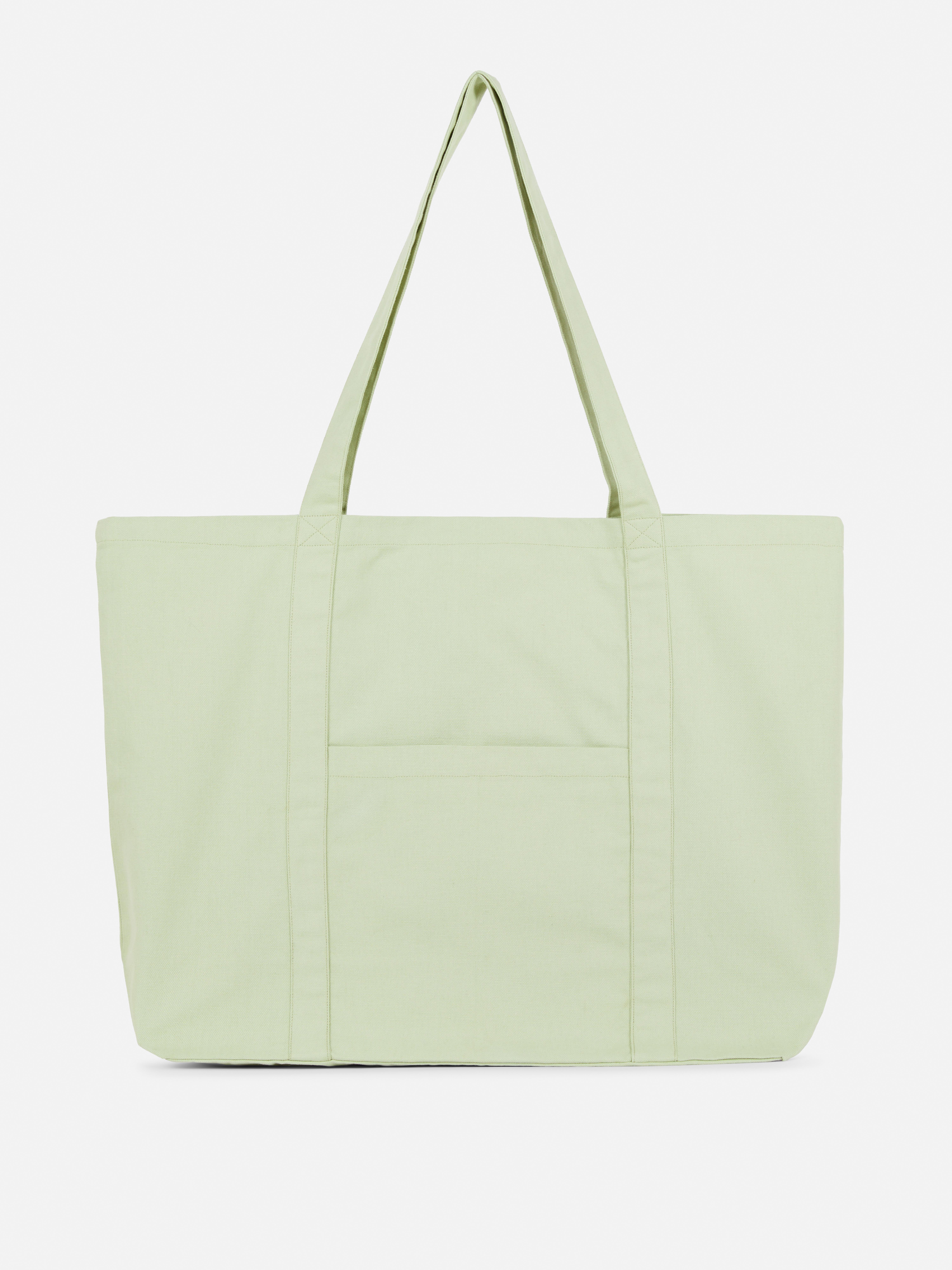 Oversized Canvas Shopper Bag