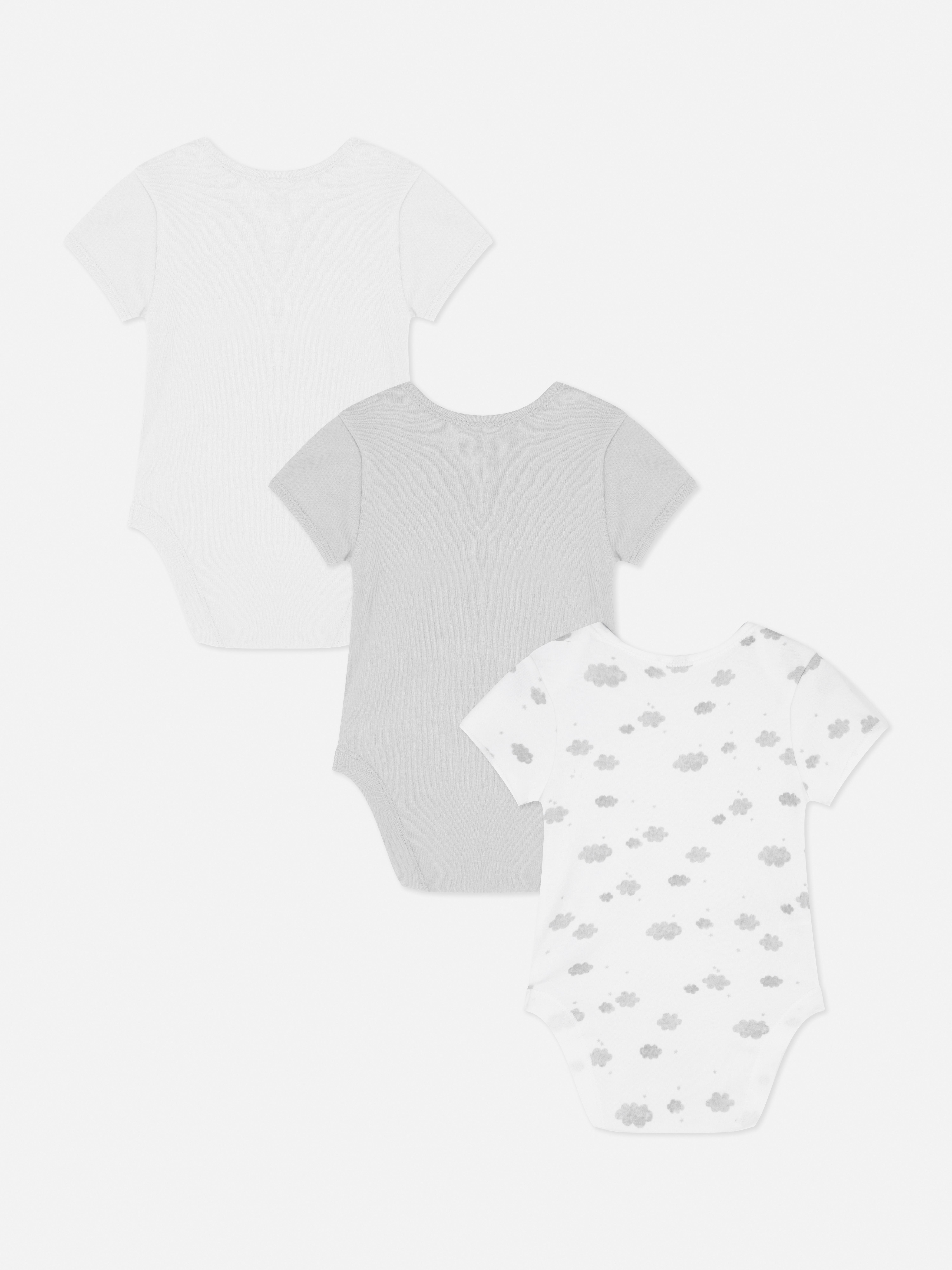 3pk Short Sleeve Bodysuits
