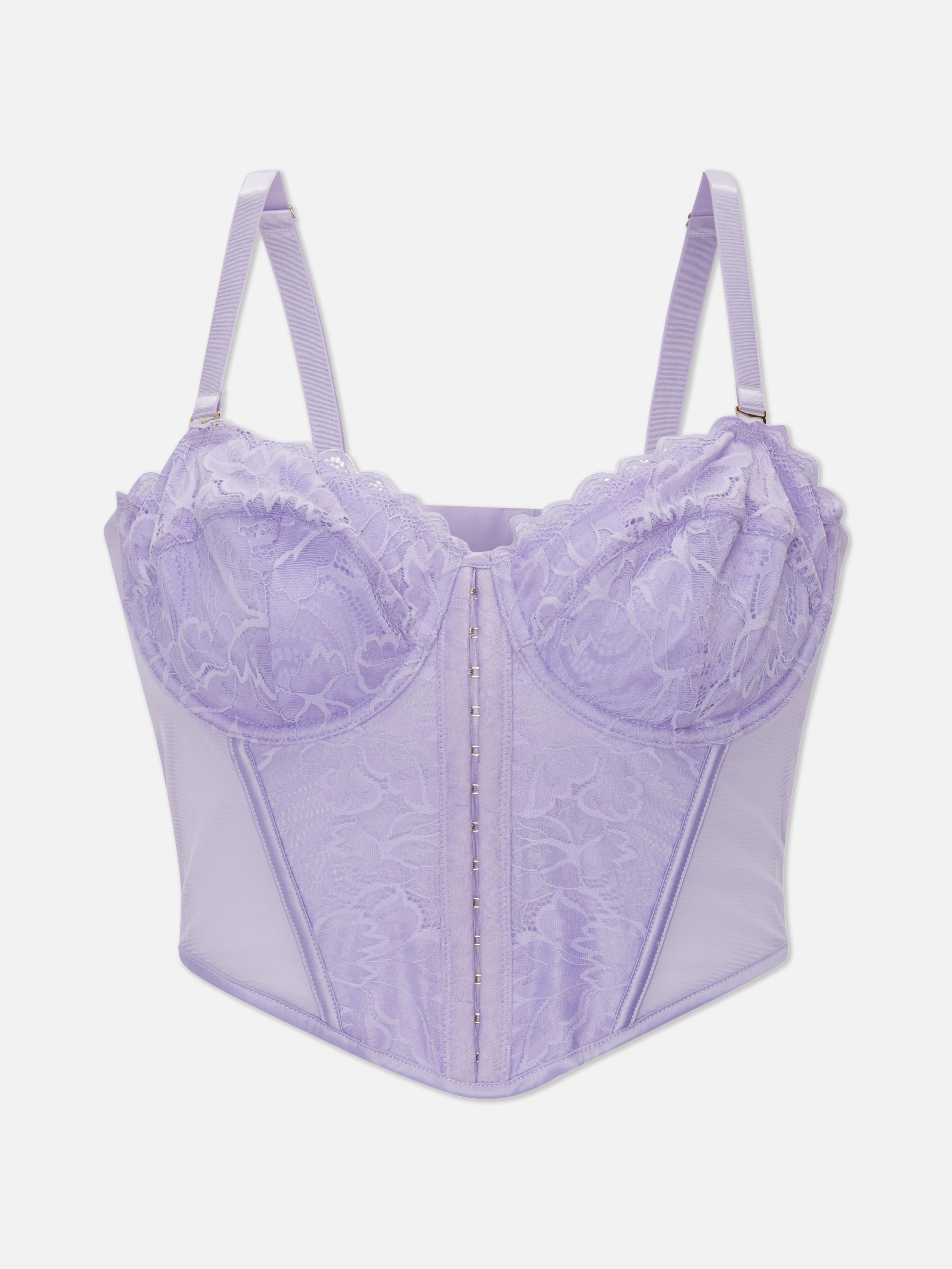 D-F All Over Lace Soft Cup Bustier