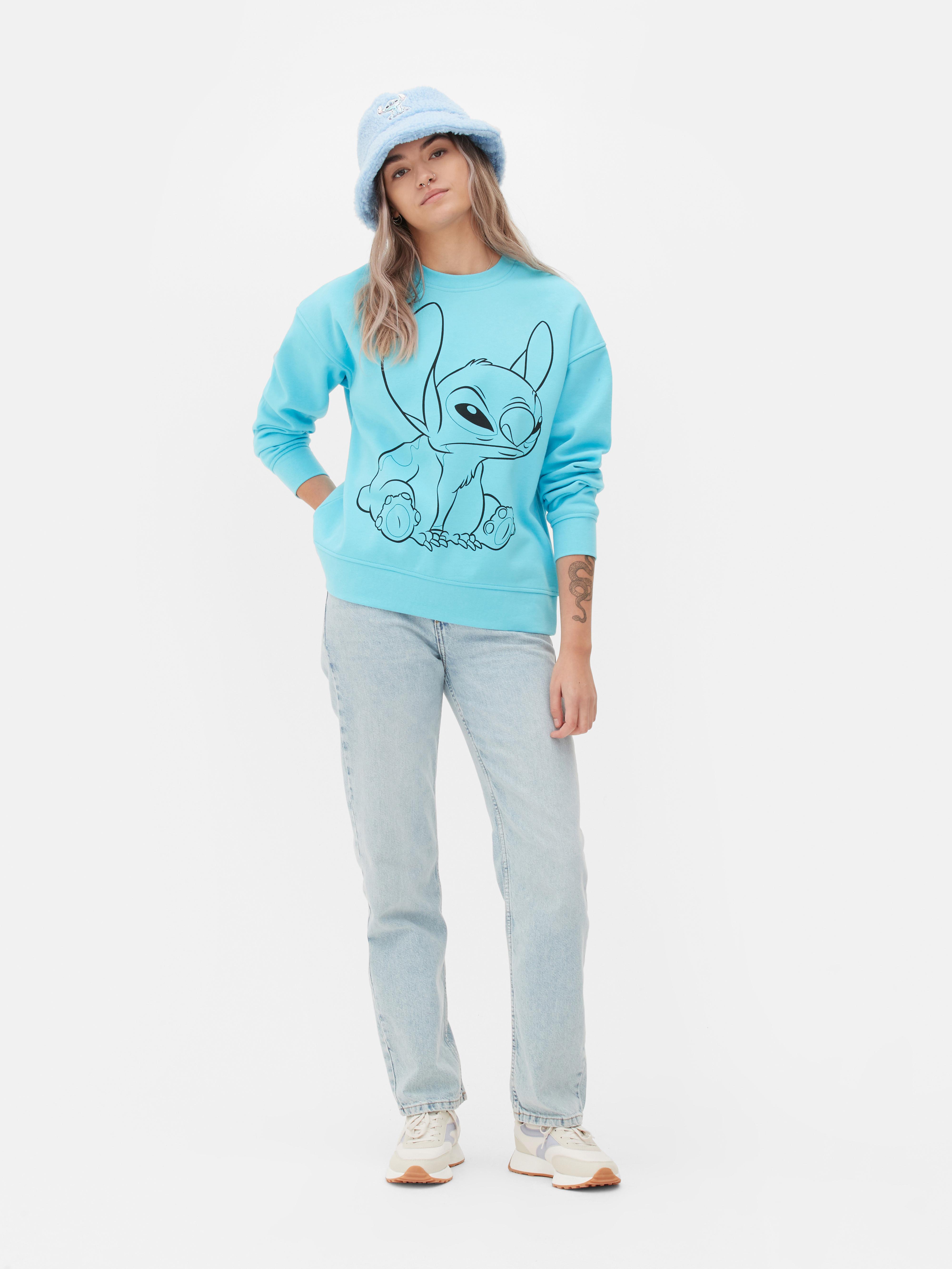 Sweat-shirt à imprimé contour Disney Lilo & Stitch