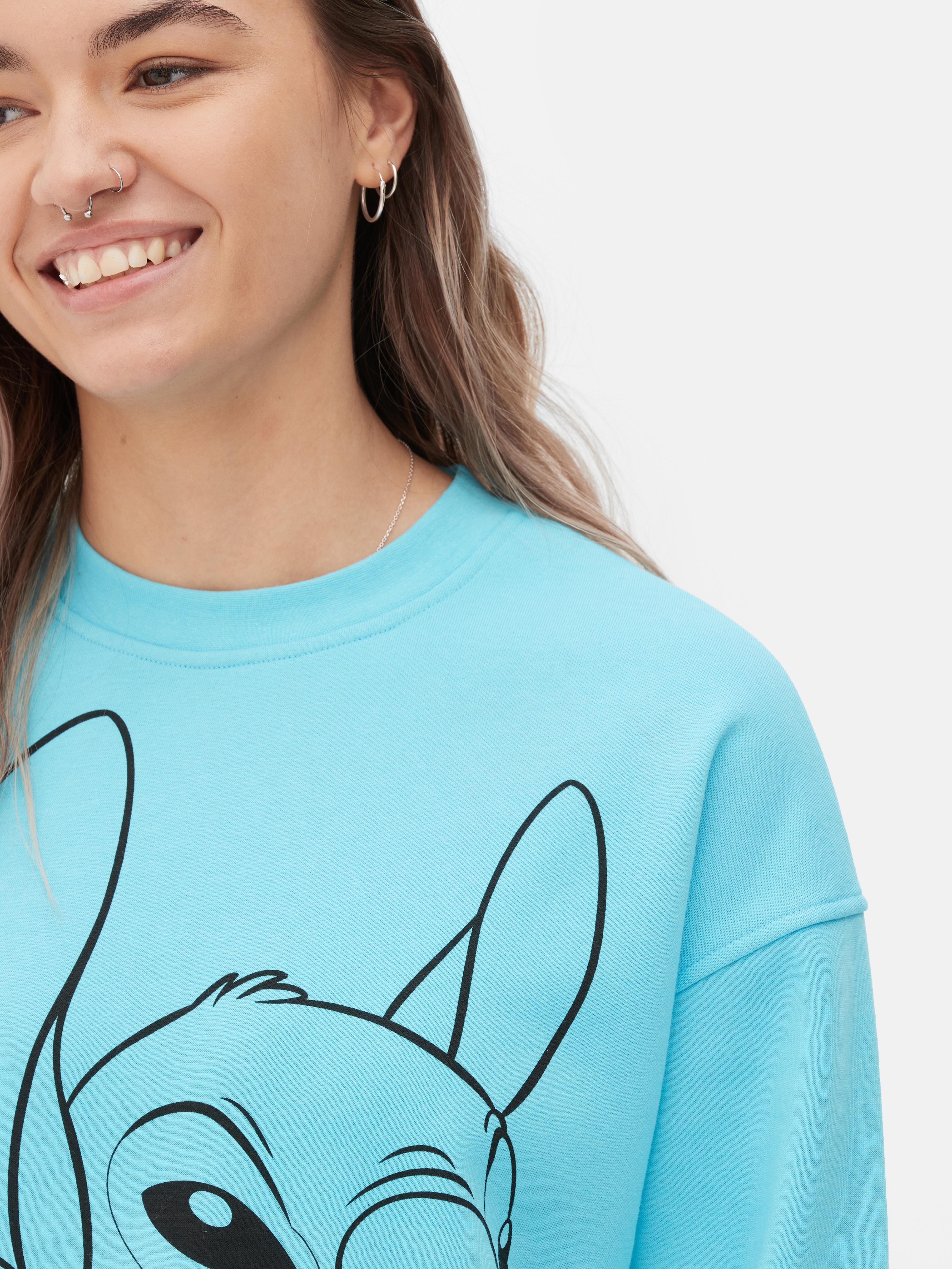 Sweat-shirt à imprimé contour Disney Lilo & Stitch