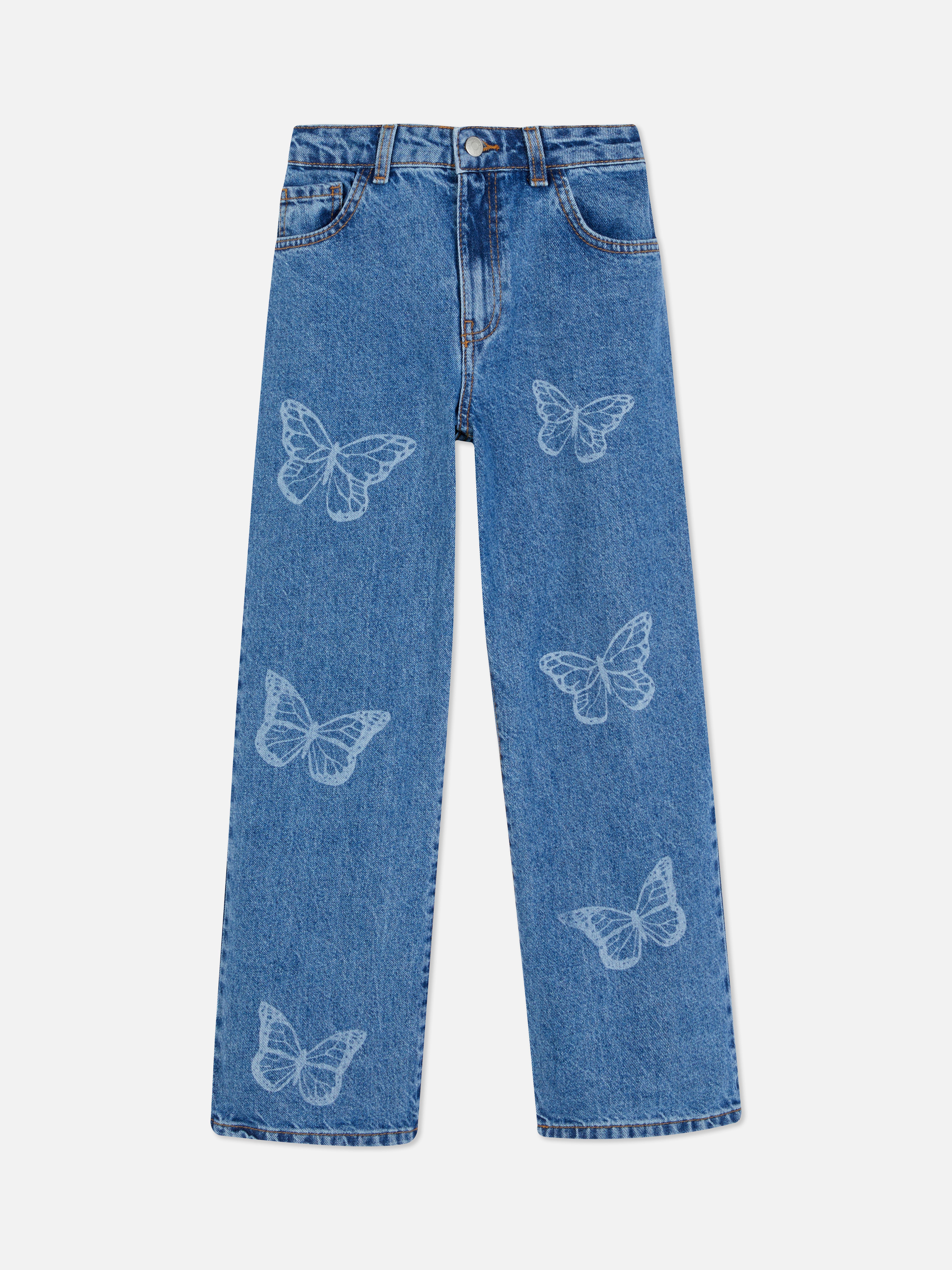 Butterfly Wide Leg Jeans