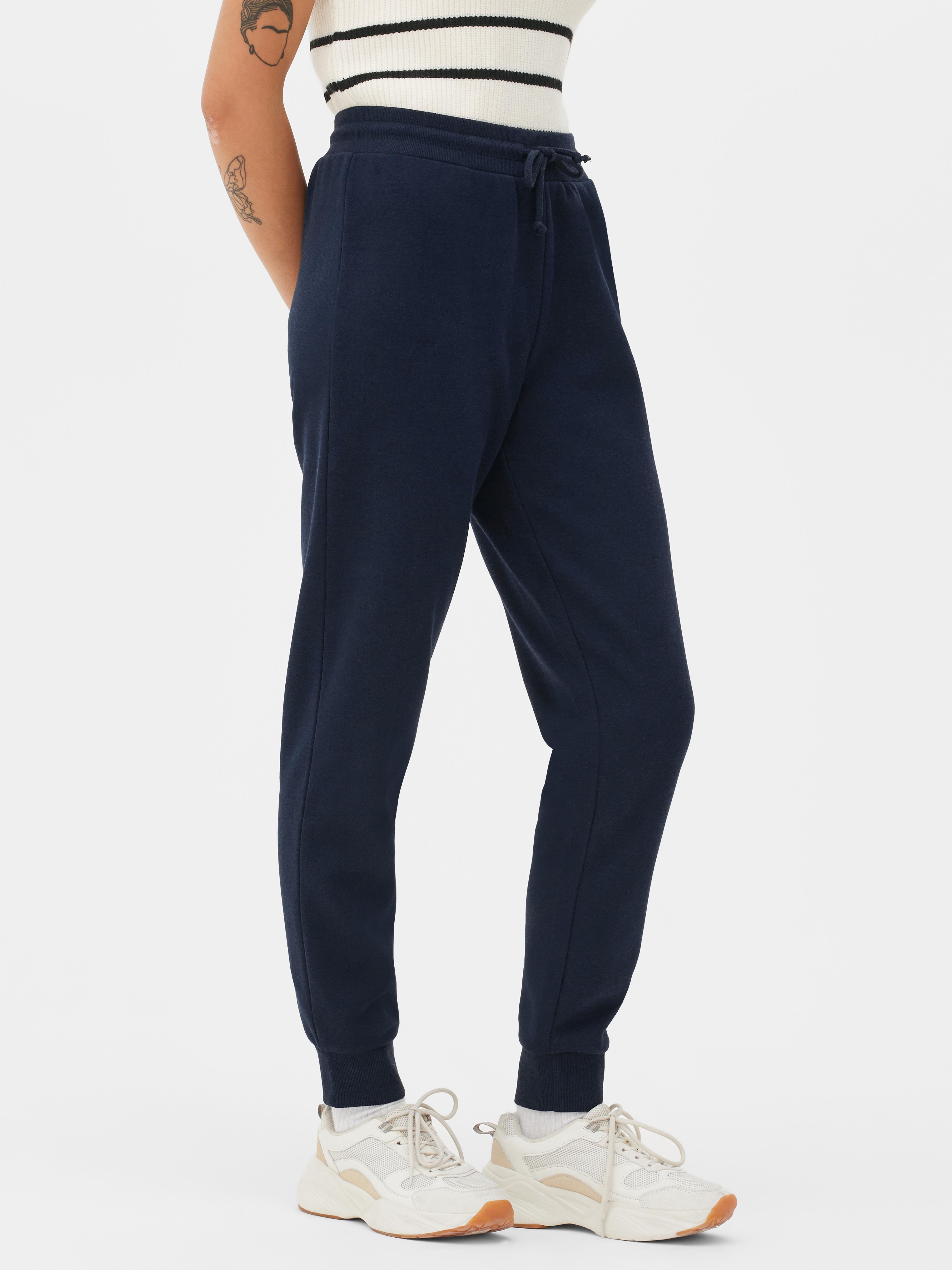 Womens Navy Skinny Fit Joggers