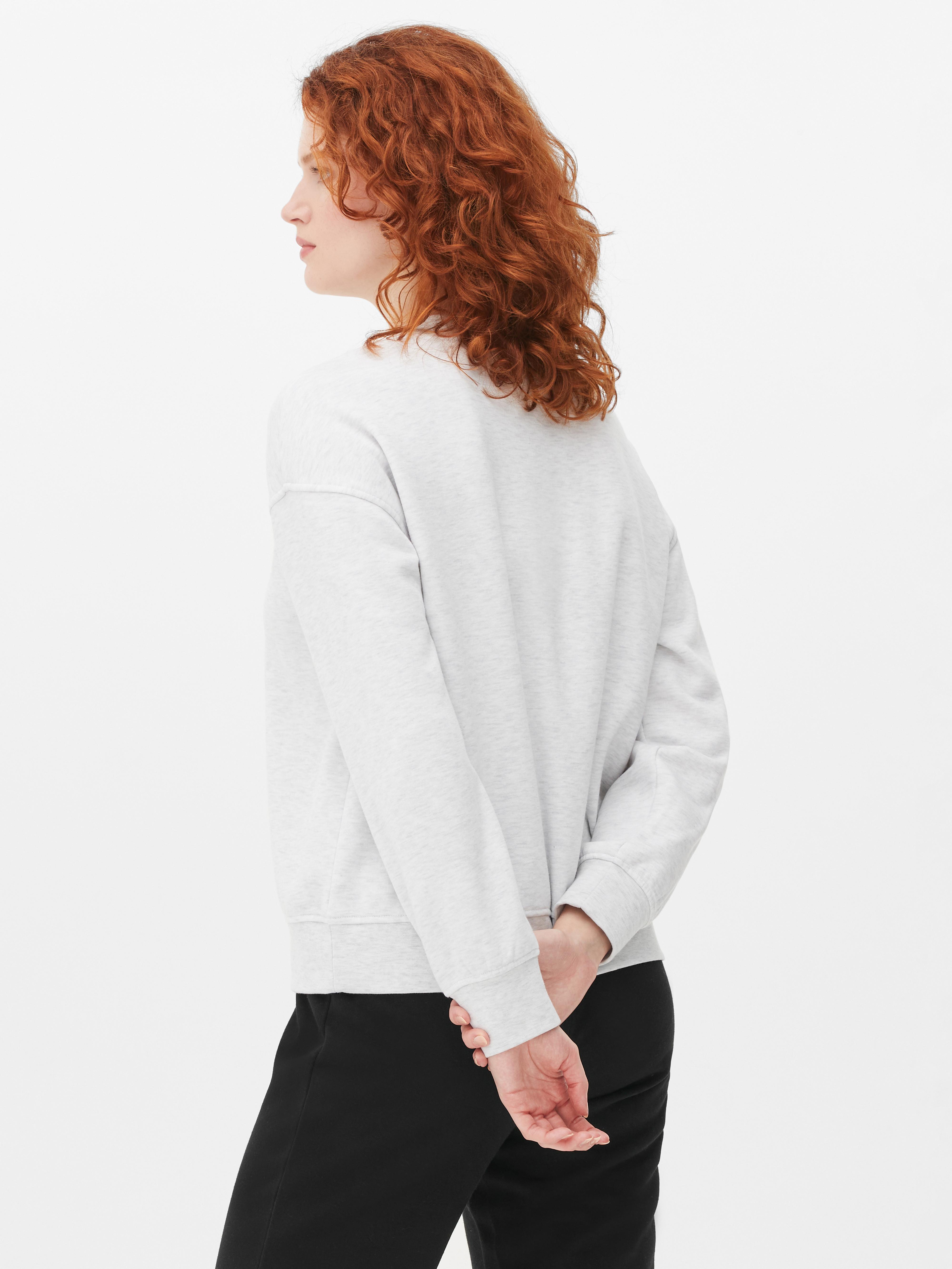 Langärmeliges Basic-Sweatshirt