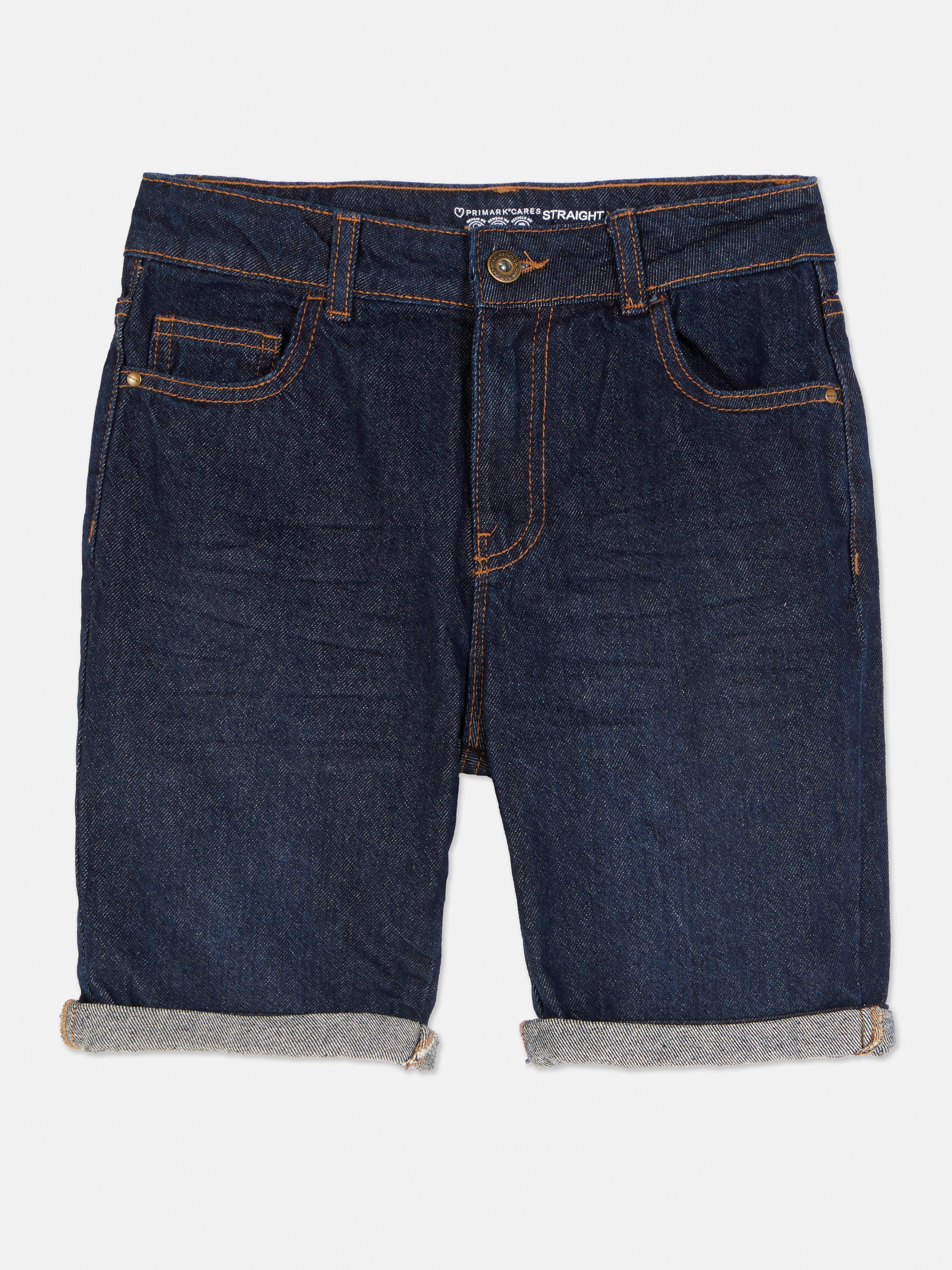 Straight Denim Shorts