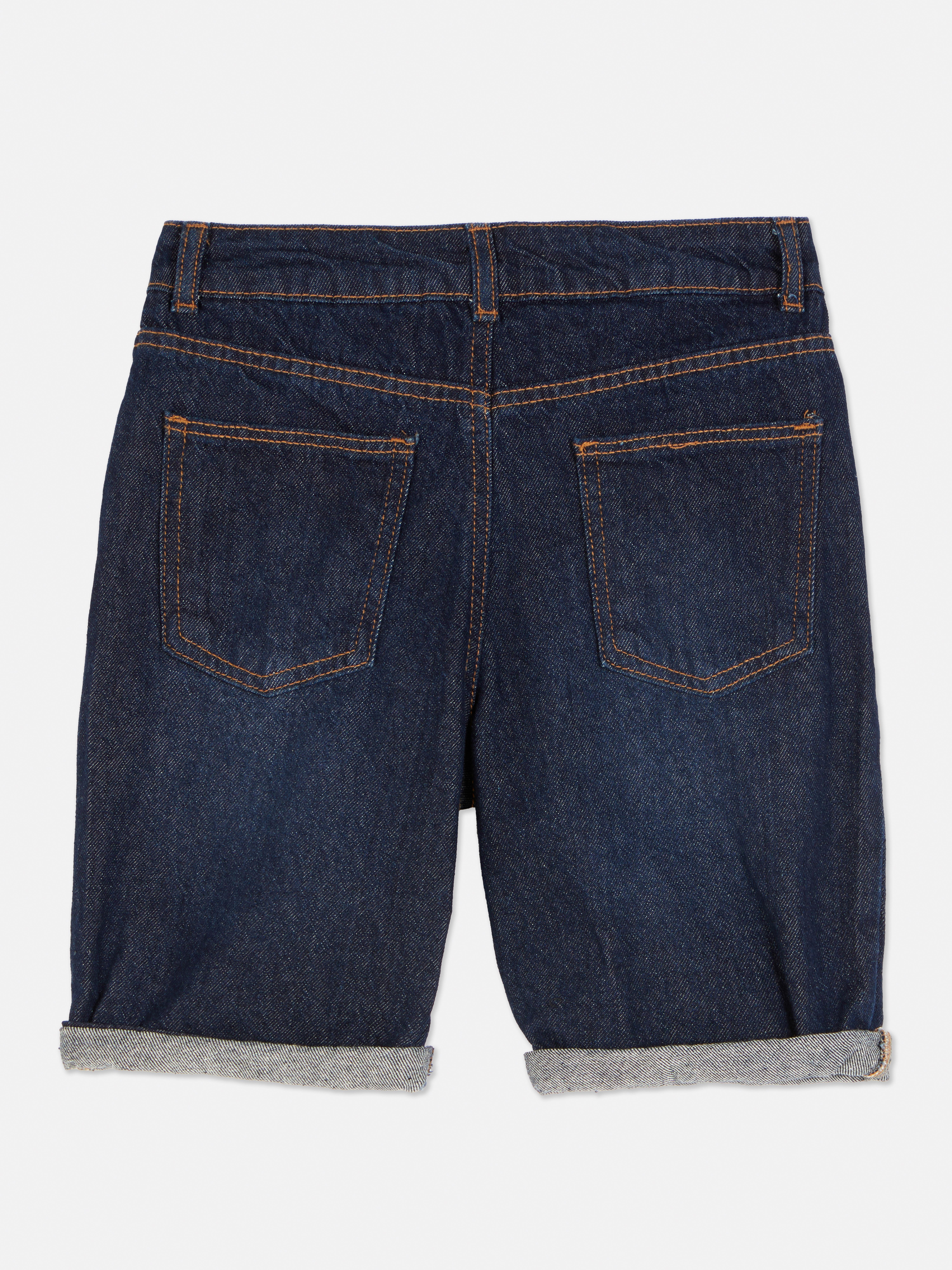 Straight Denim Shorts