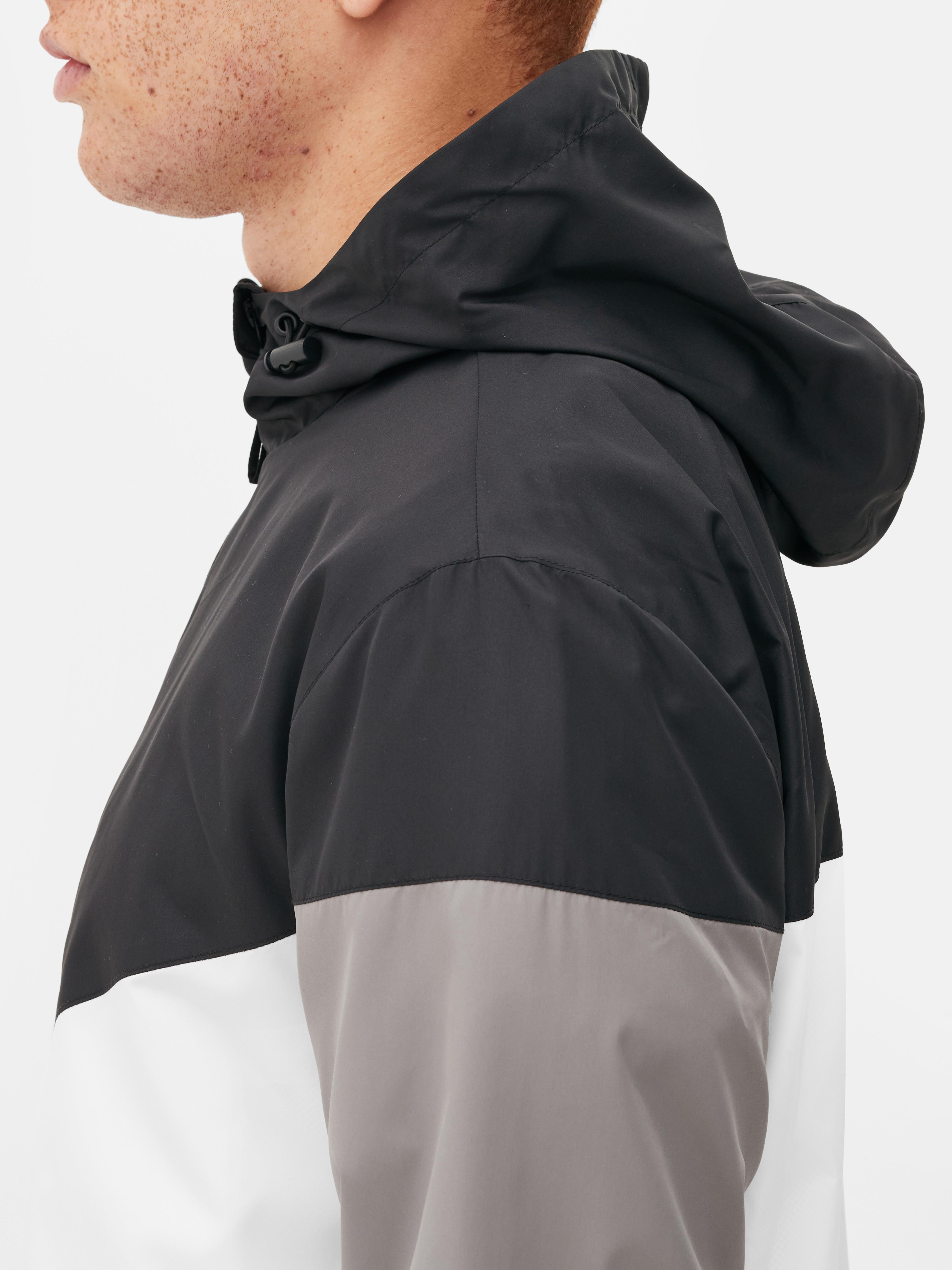 Chevron Long Sleeve Hooded Jacket