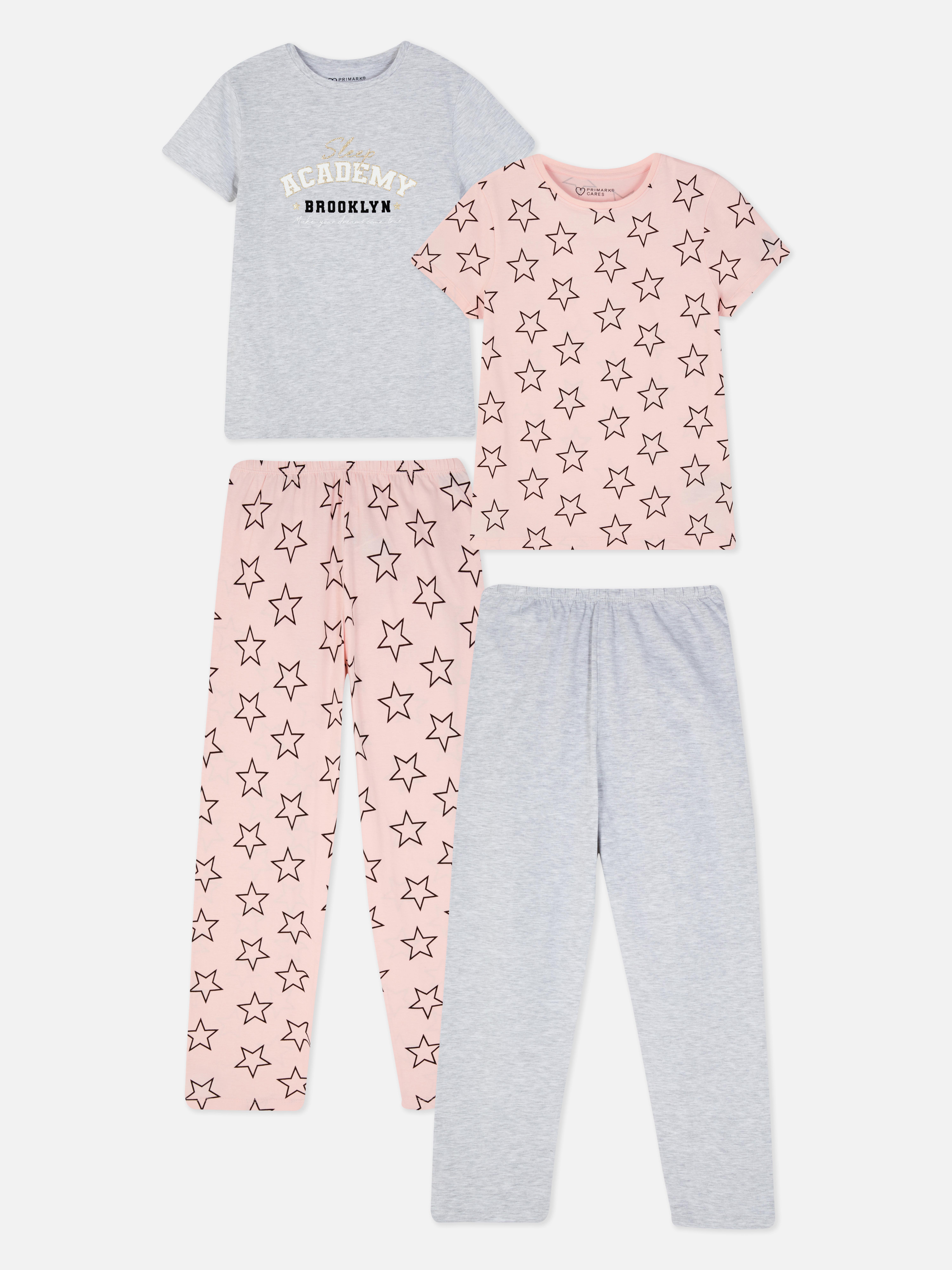 2pk Varsity Star Print Pyjamas