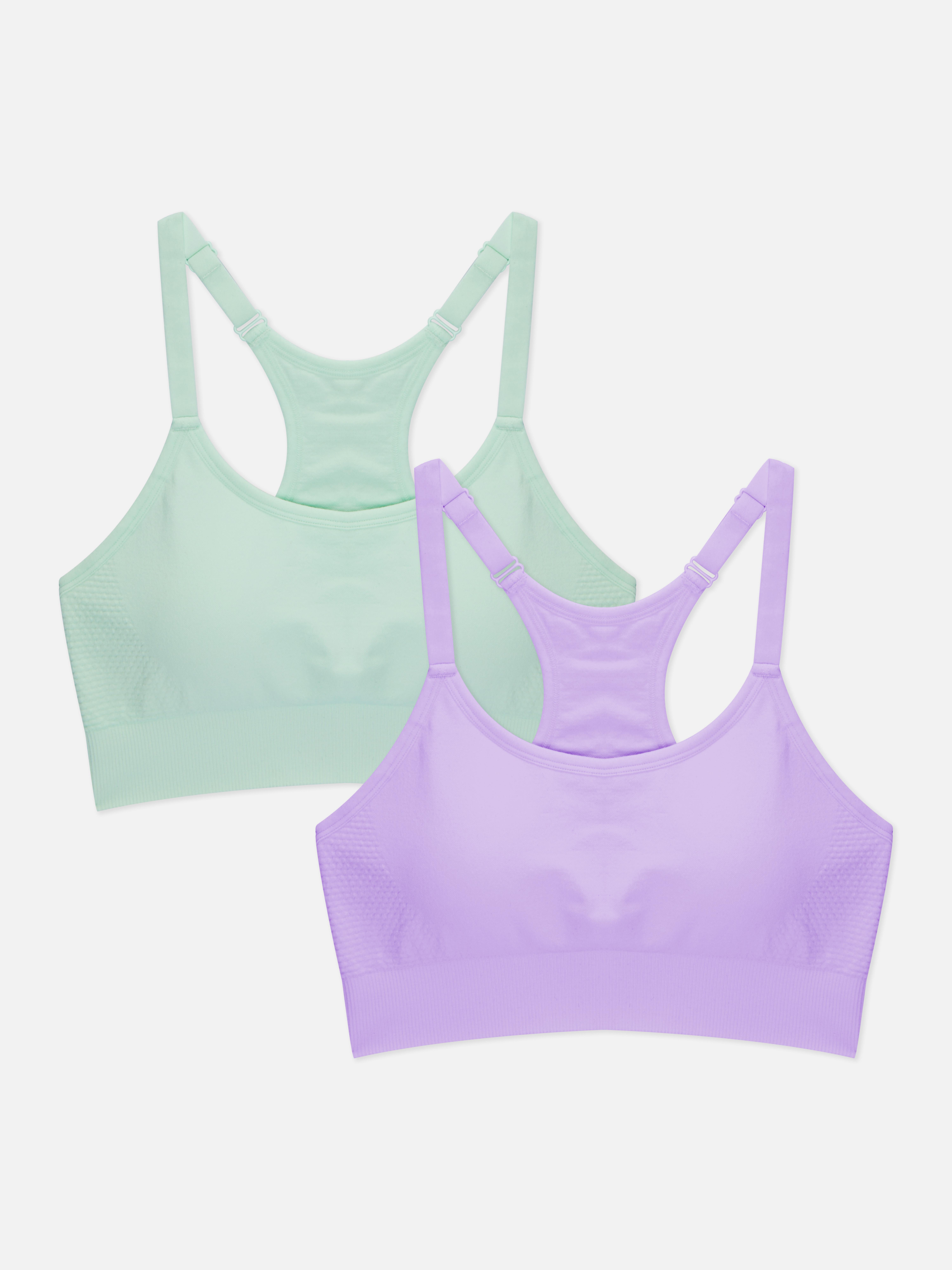 2-Pack Performance Cropped Sports Bras
