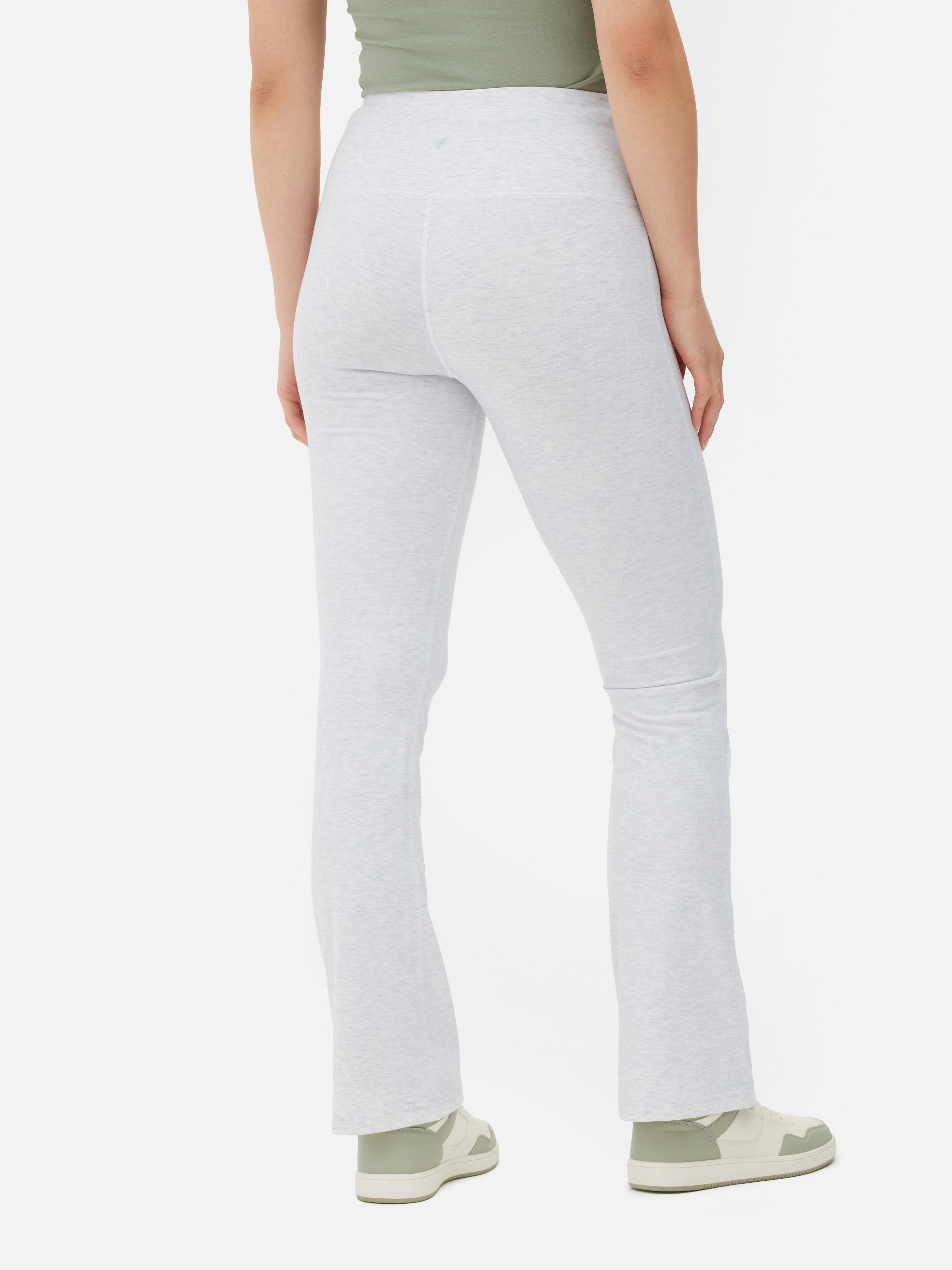 High Waist Flared Jersey Leggings