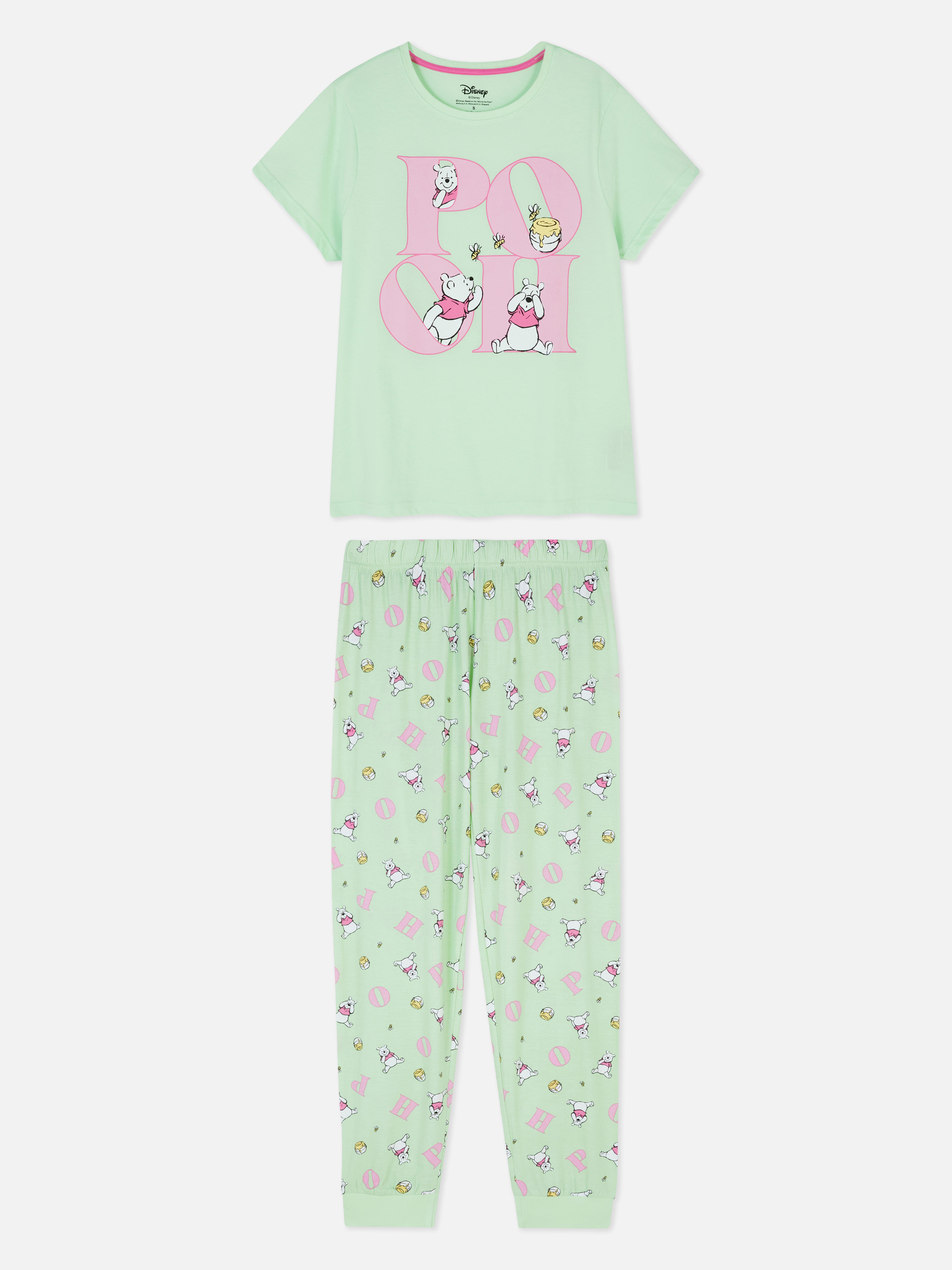 Disney's Character Graphic Pyjama Set Lime