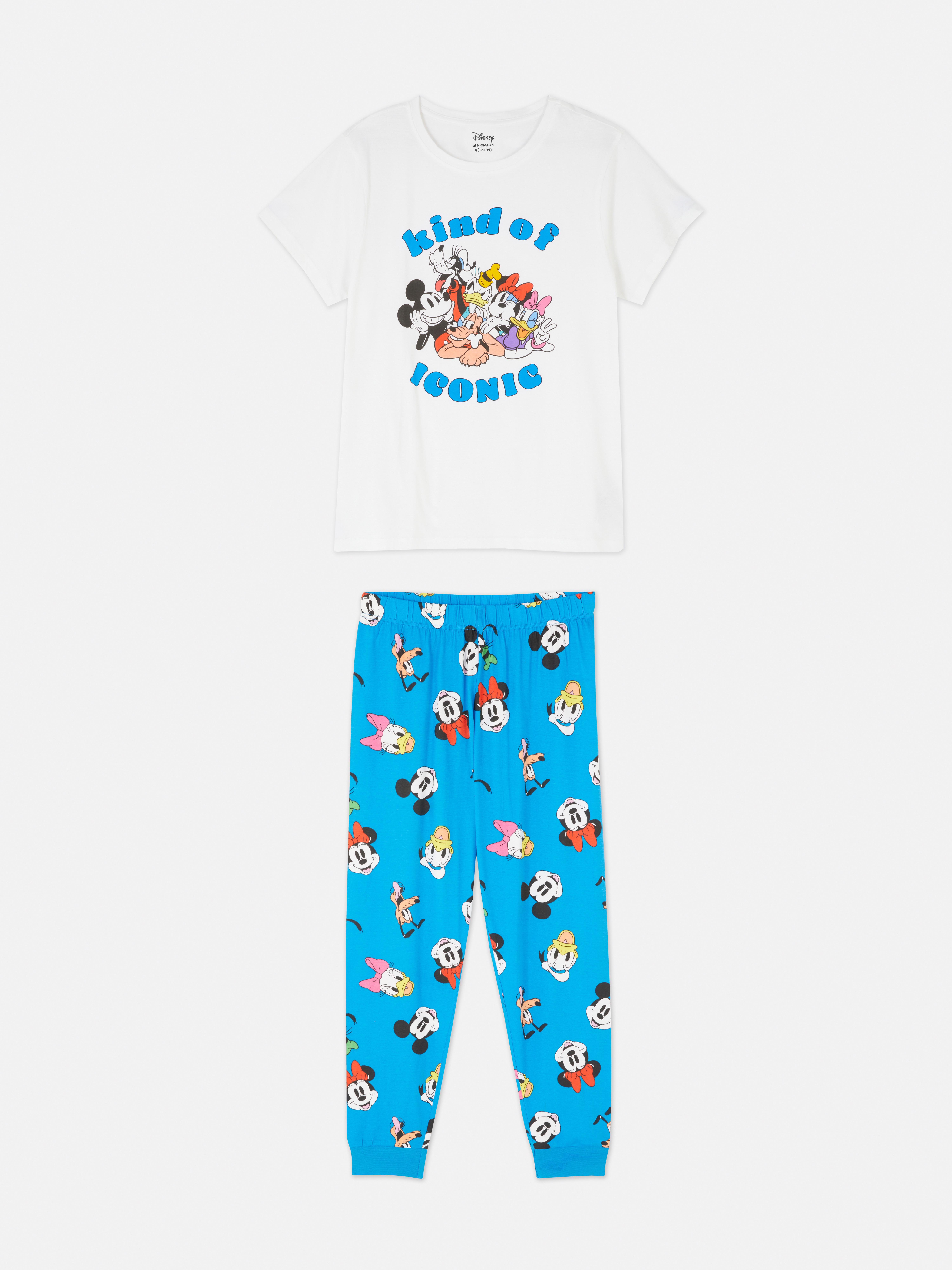 Disney's Character Graphic Pyjama Set Bright Blue