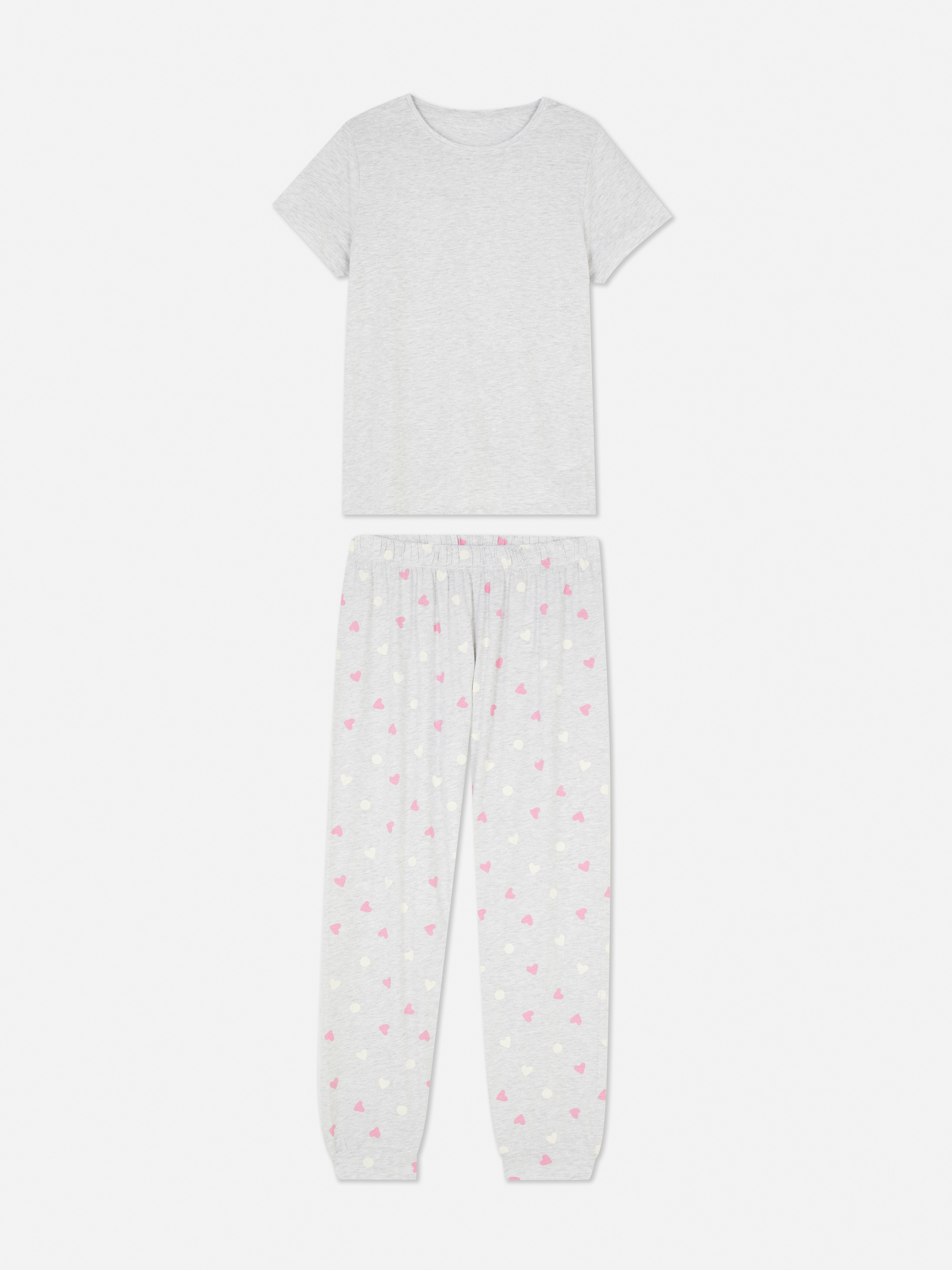 Pijama estampado padrão floral