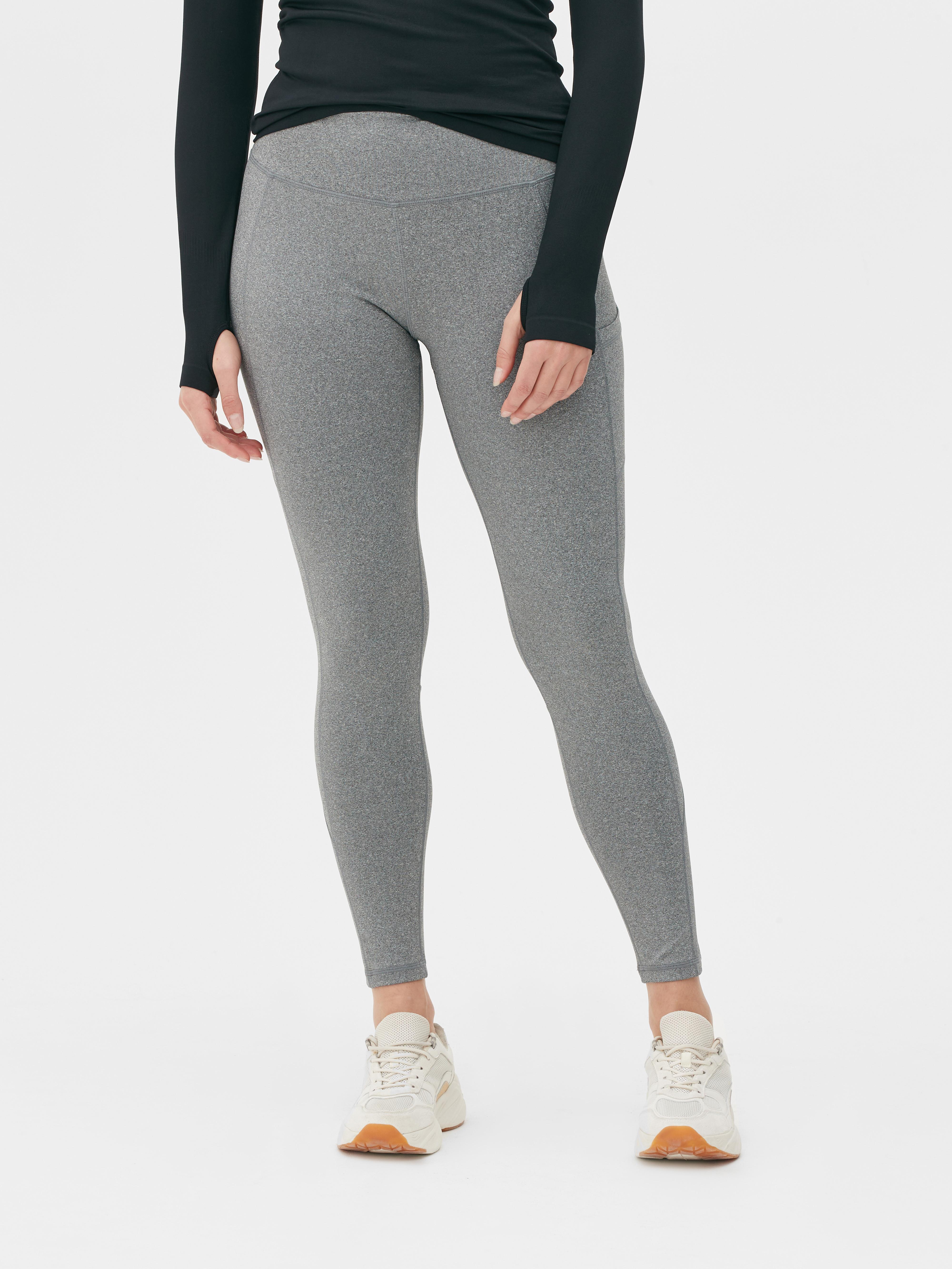 Grey Ribbed Seamless Leggings Plus Size PVC Leggings Womens Work Leggings  with Pockets Primark Online Shopping UK Wome : : Fashion