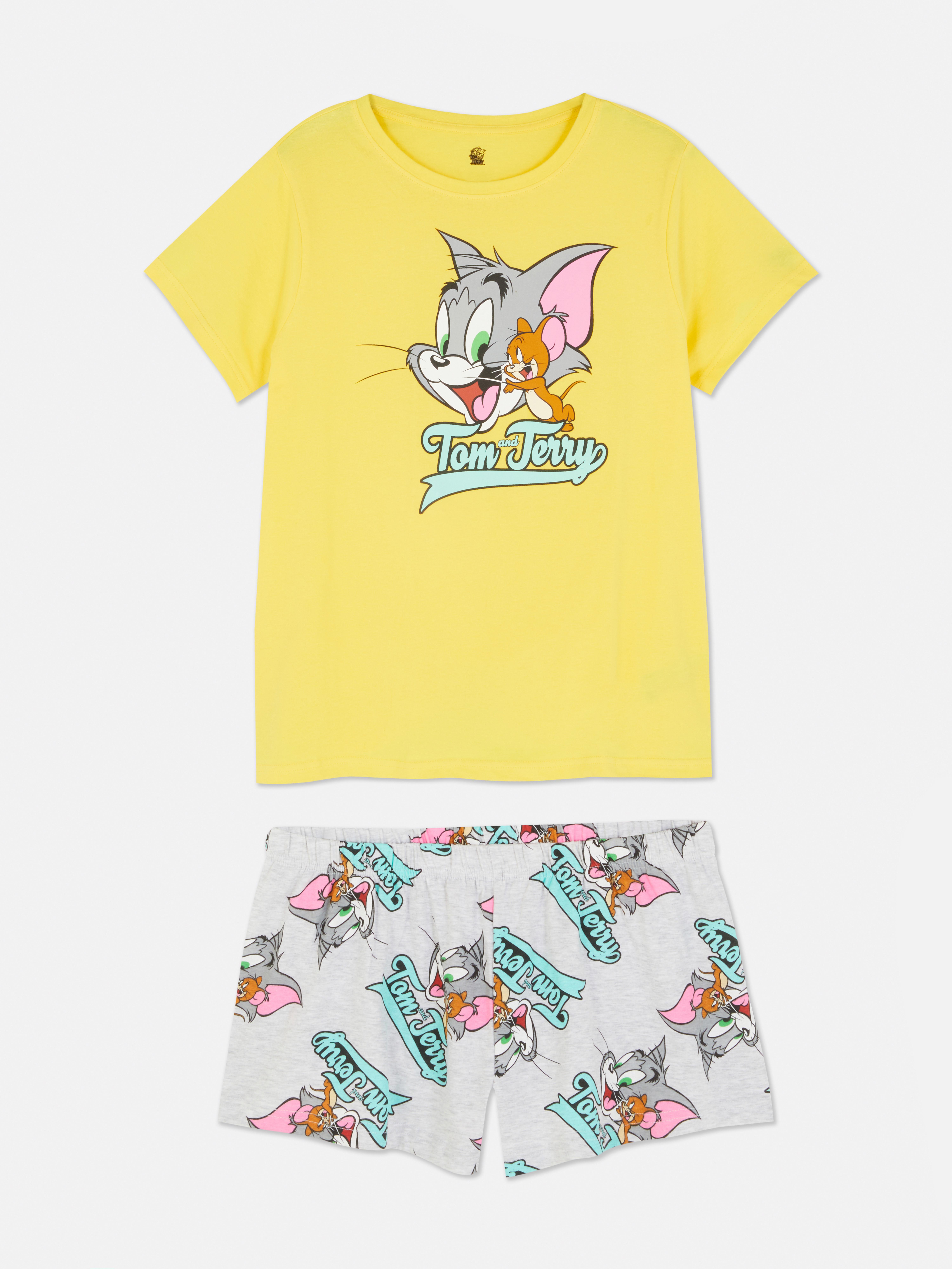 Warner Bros. Pyjama avec short à imprimé personnages