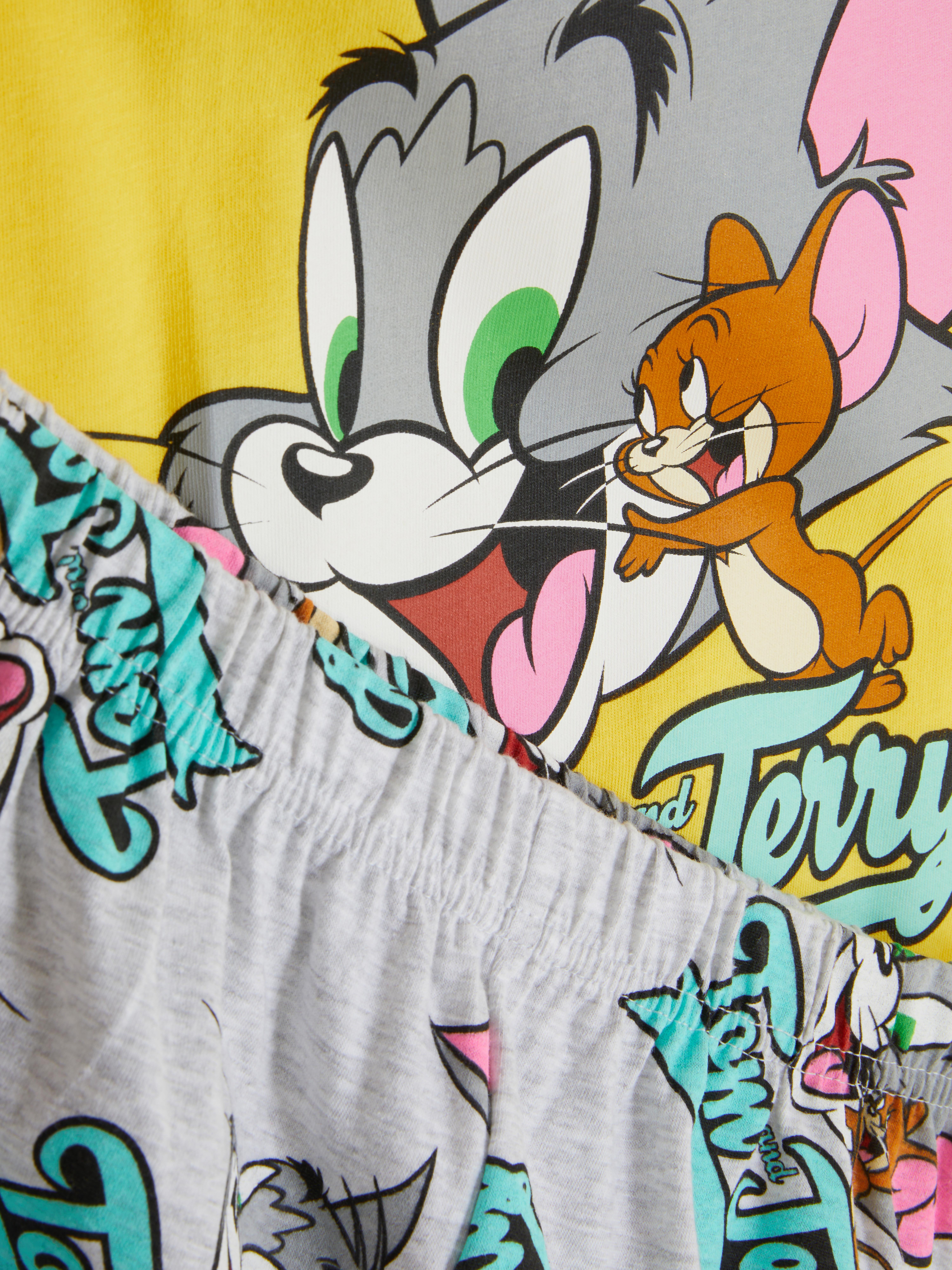 Warner Bros. Pyjama avec short à imprimé personnages