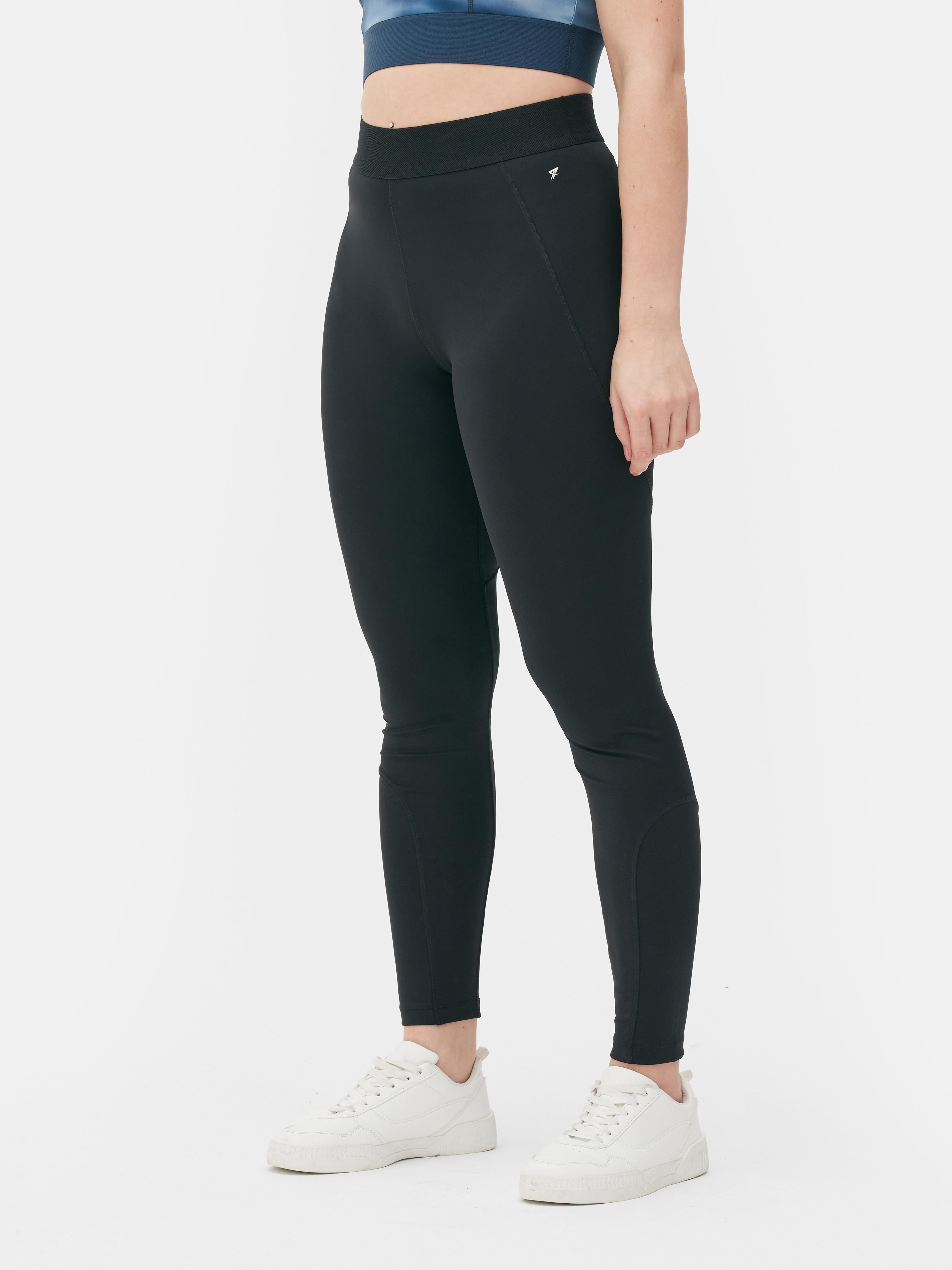 Womens Black Performance Gym Leggings