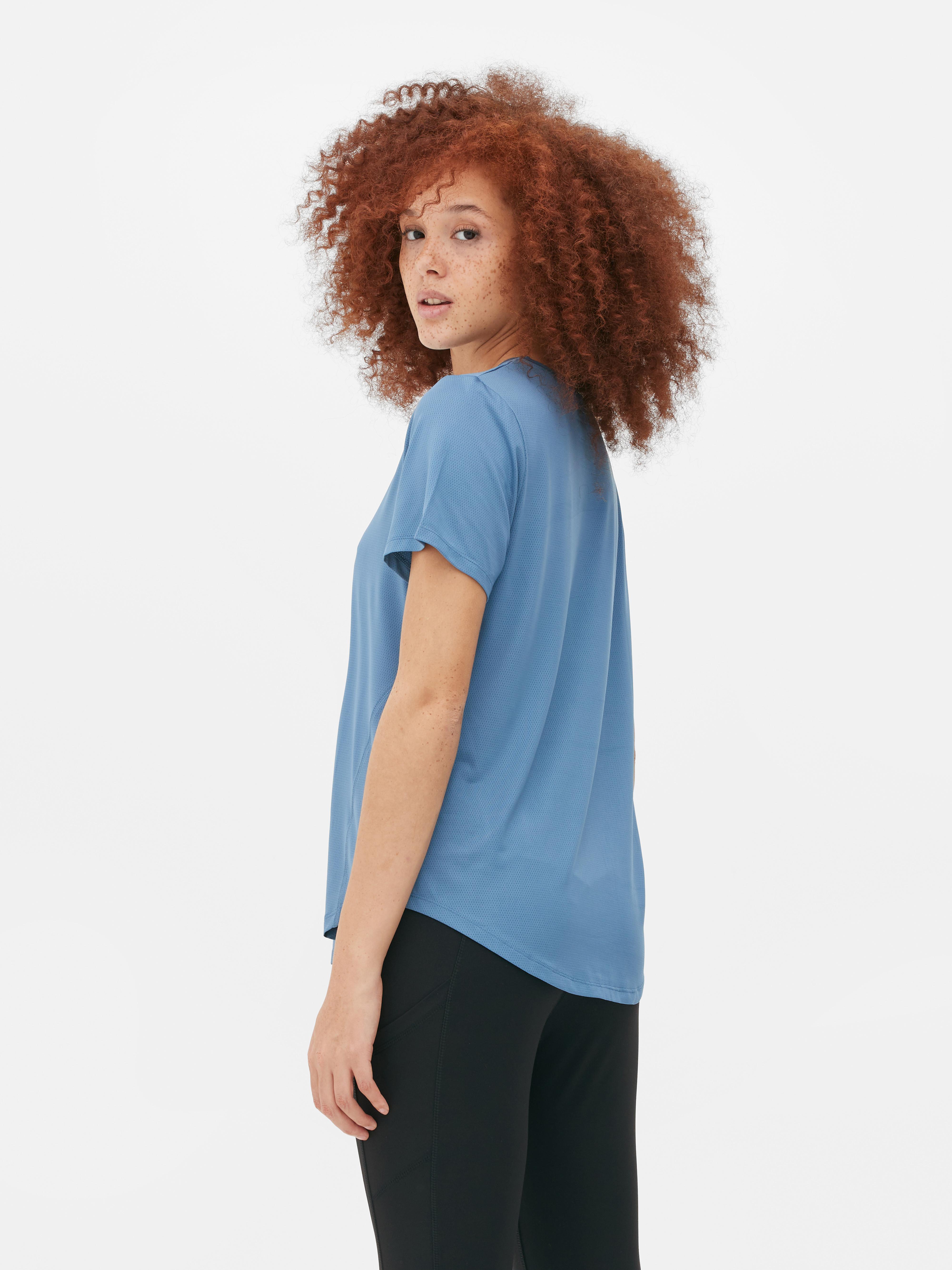 Camiseta deportiva Performance Azul Mujer Primark